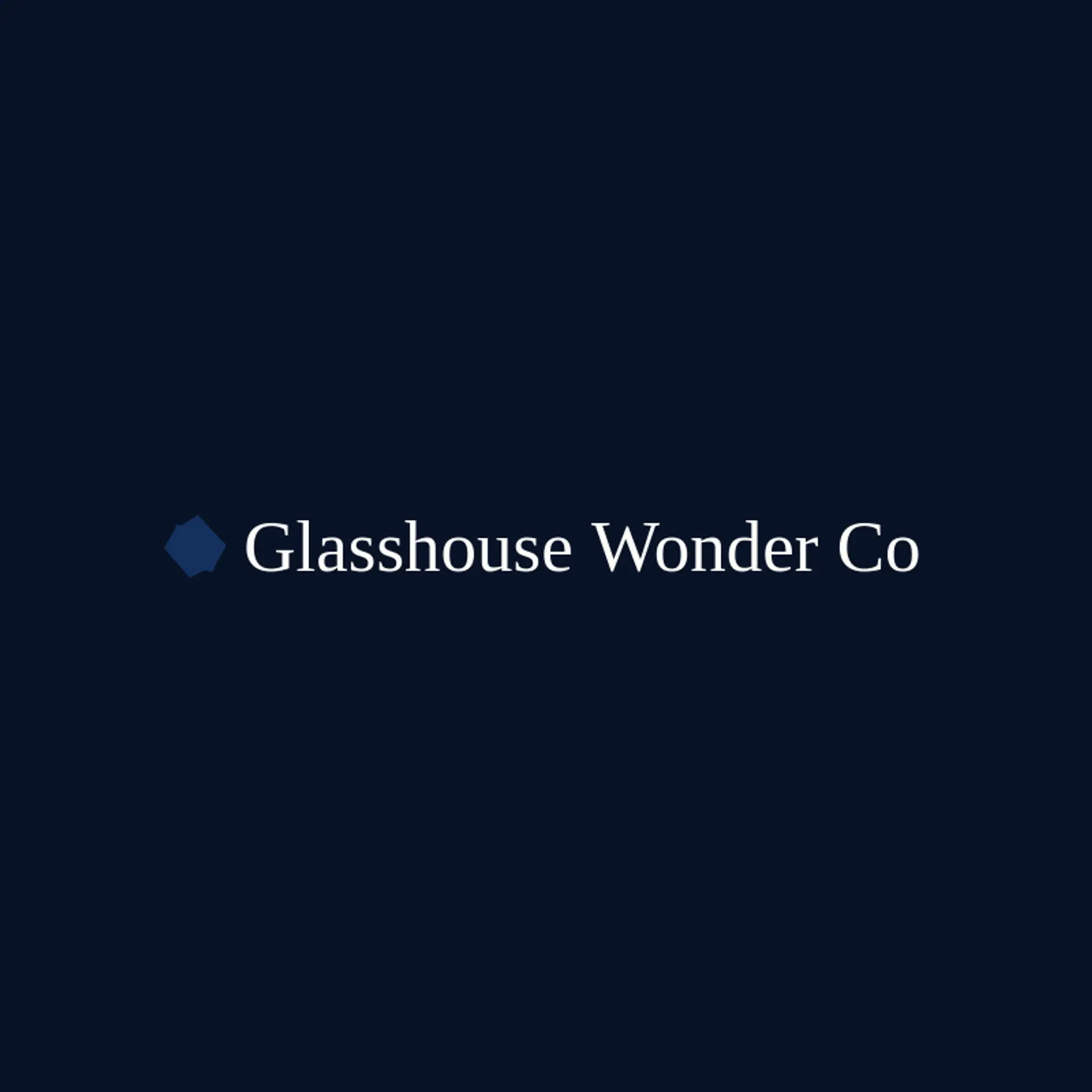 Glasshouse Wonder Co logo for kaleidoscope