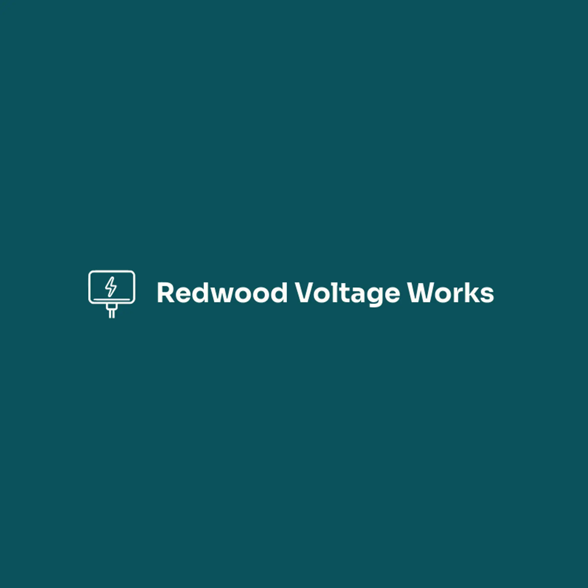 Redwood Voltage Works logo for thunderbolt
