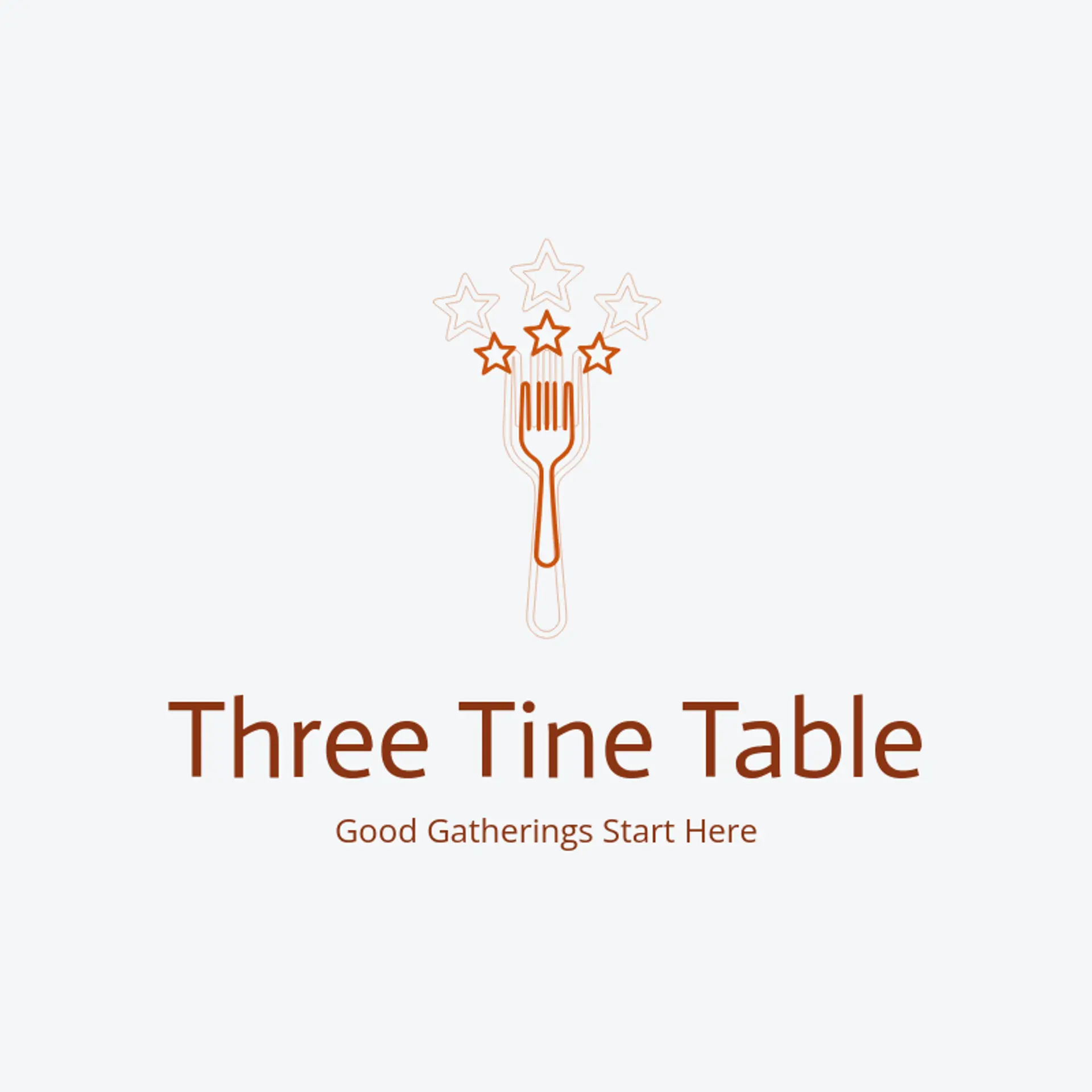 Three Tine Table logo for chef