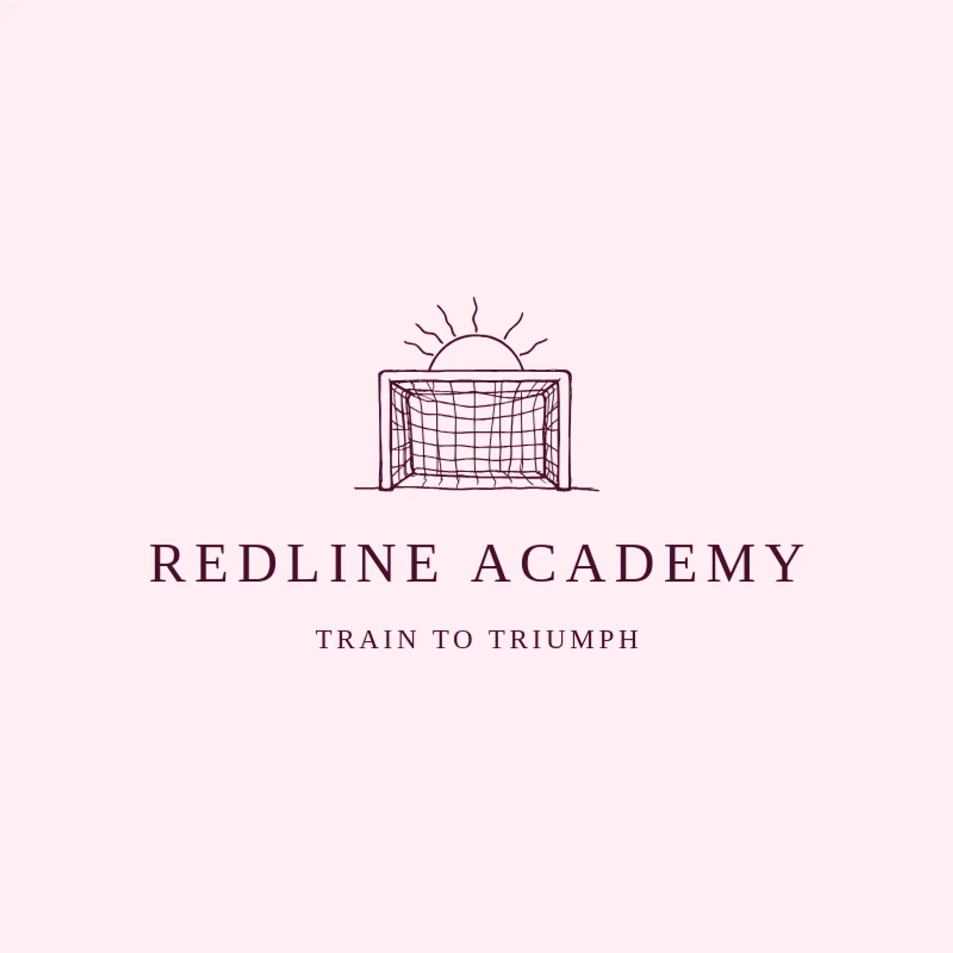 Redline Academy logo for sports team