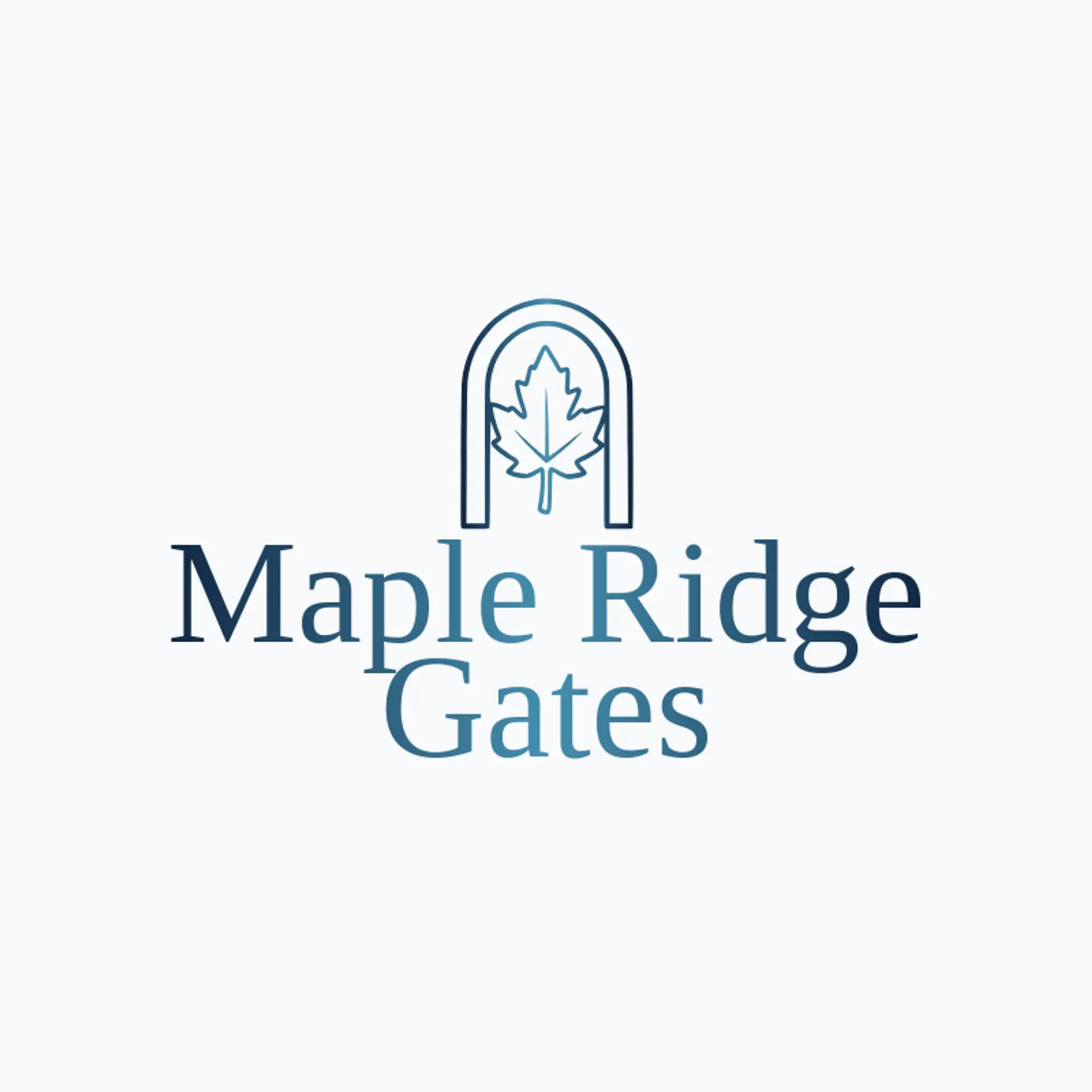 Maple Ridge Gates logo for gate