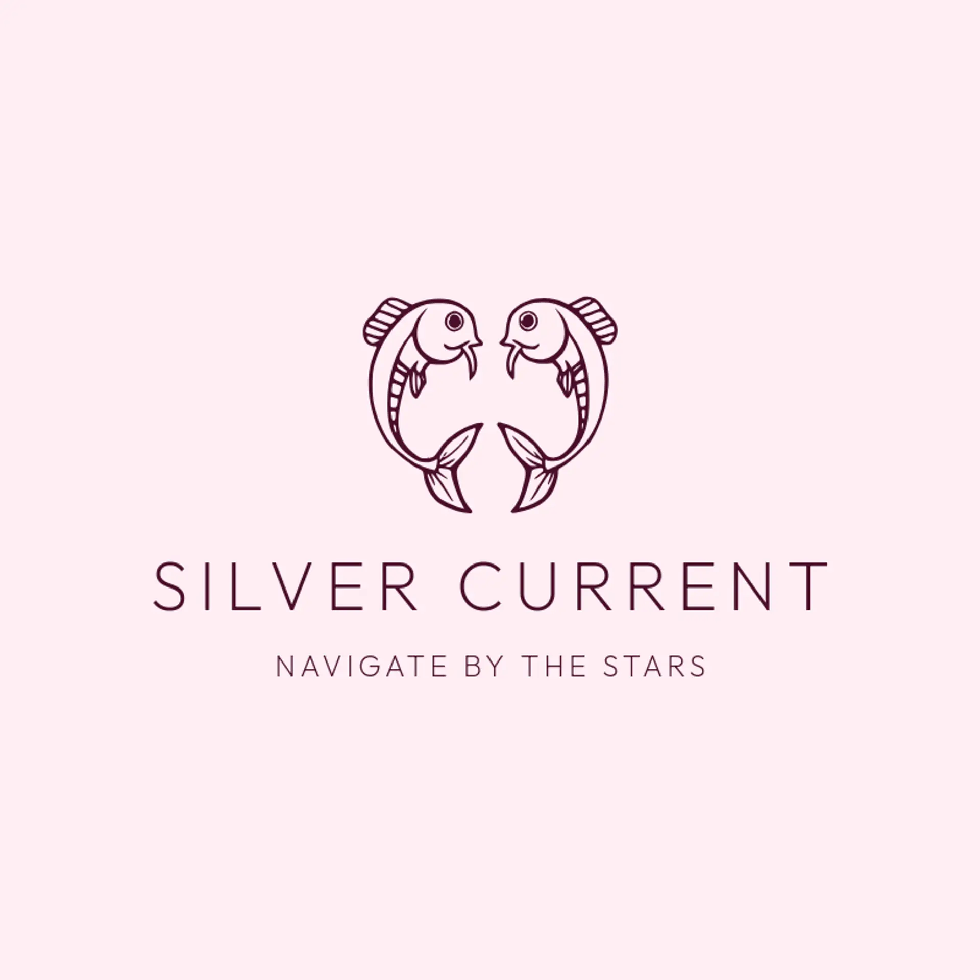 Silver Current logo for pisces