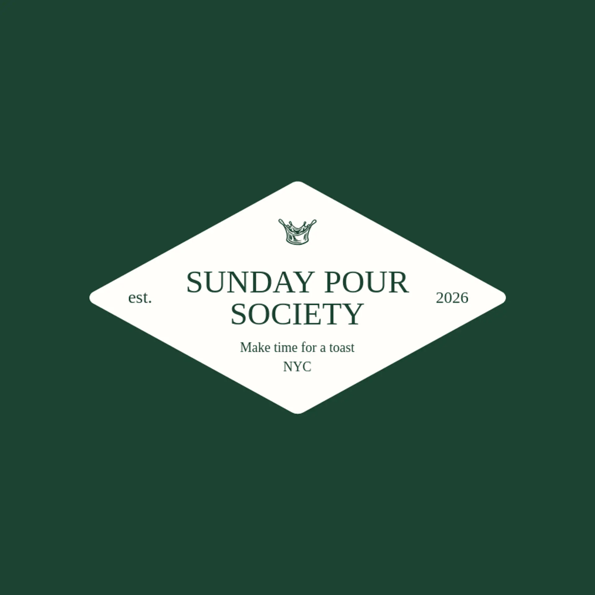 Sunday Pour Society logo for whiskey
