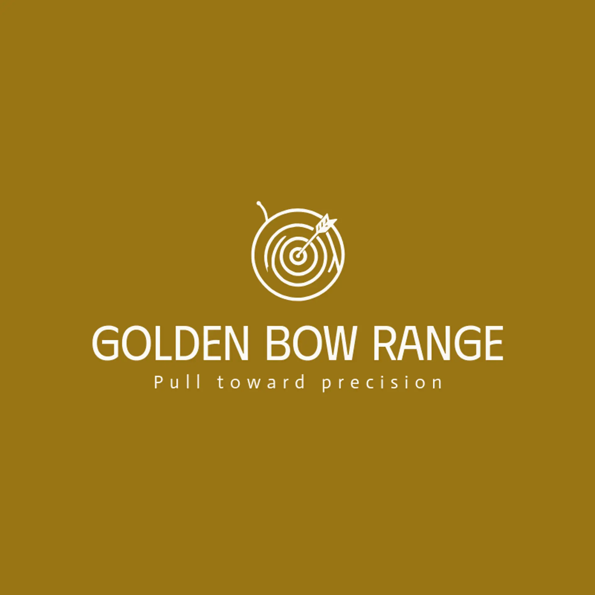 Golden Bow Range logo for bullseye