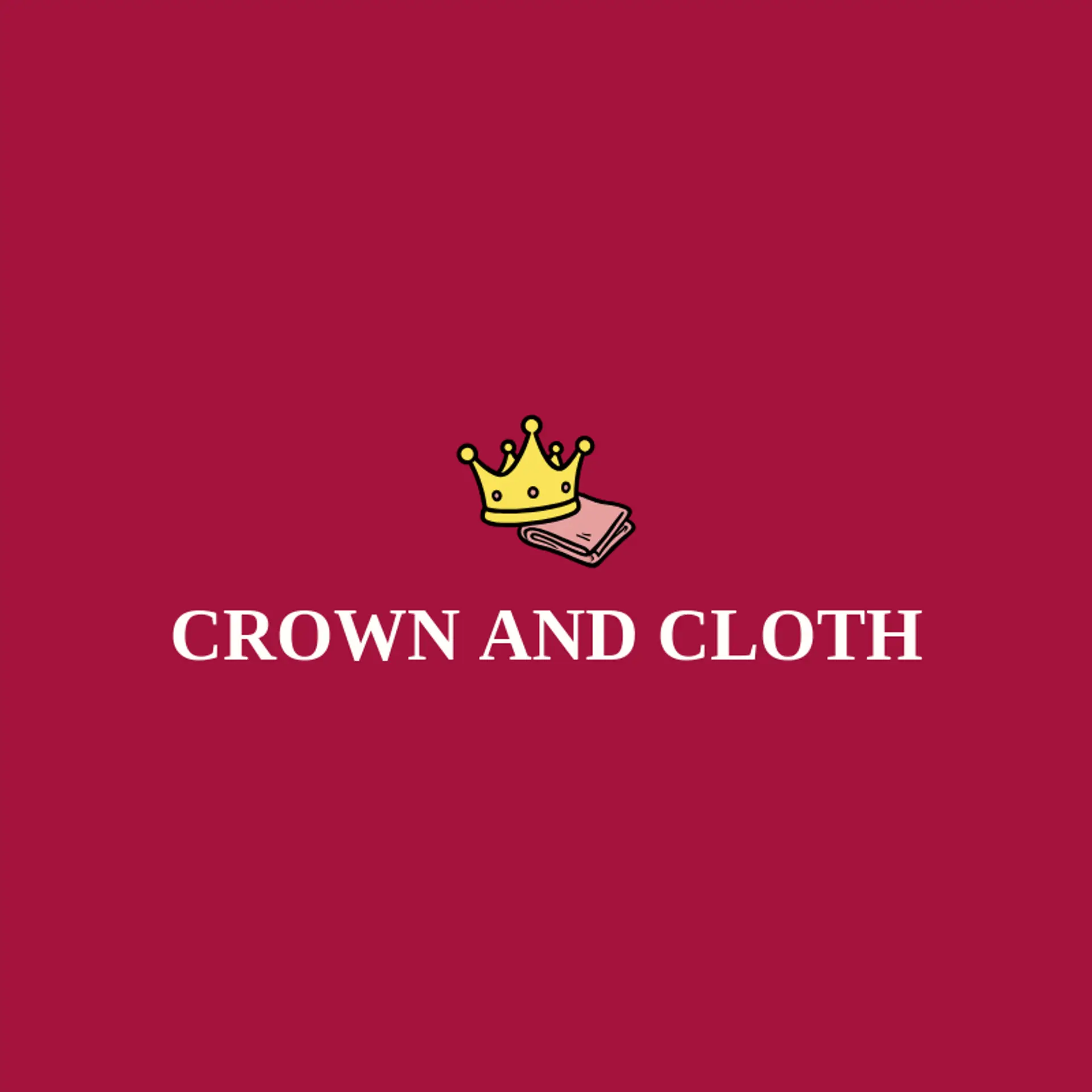 Crown and Cloth logo for clothing store