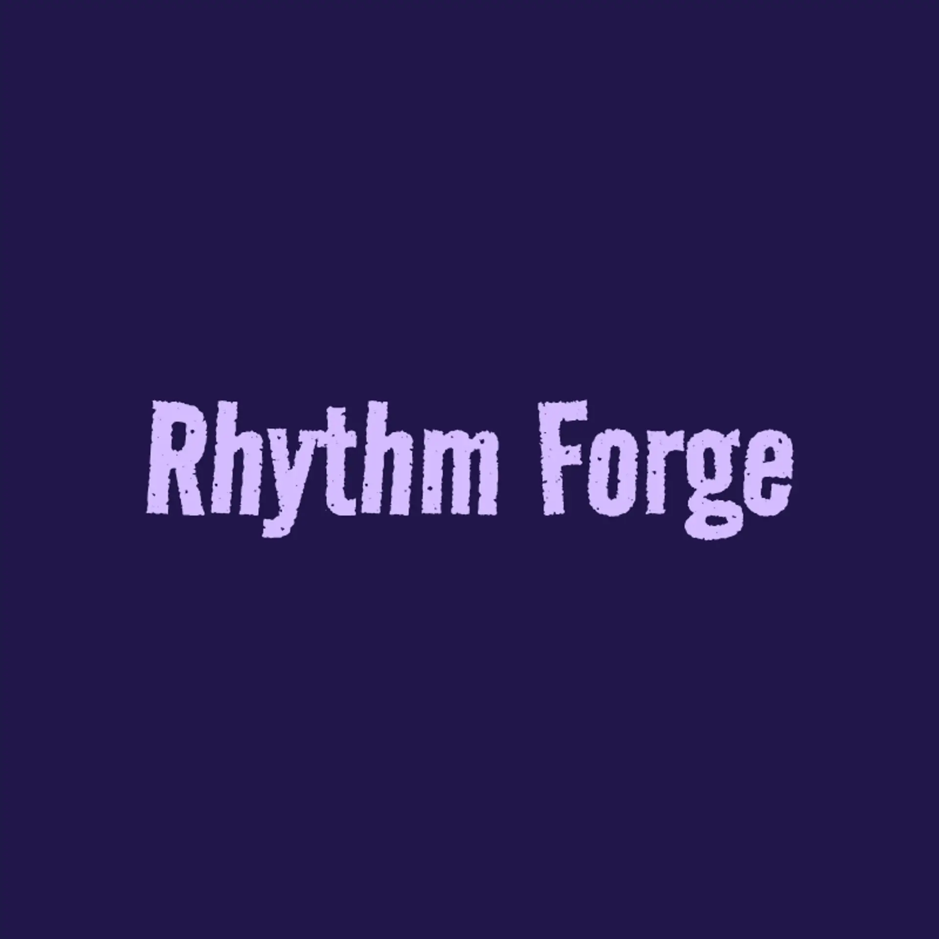 Rhythm Forge logo for music band