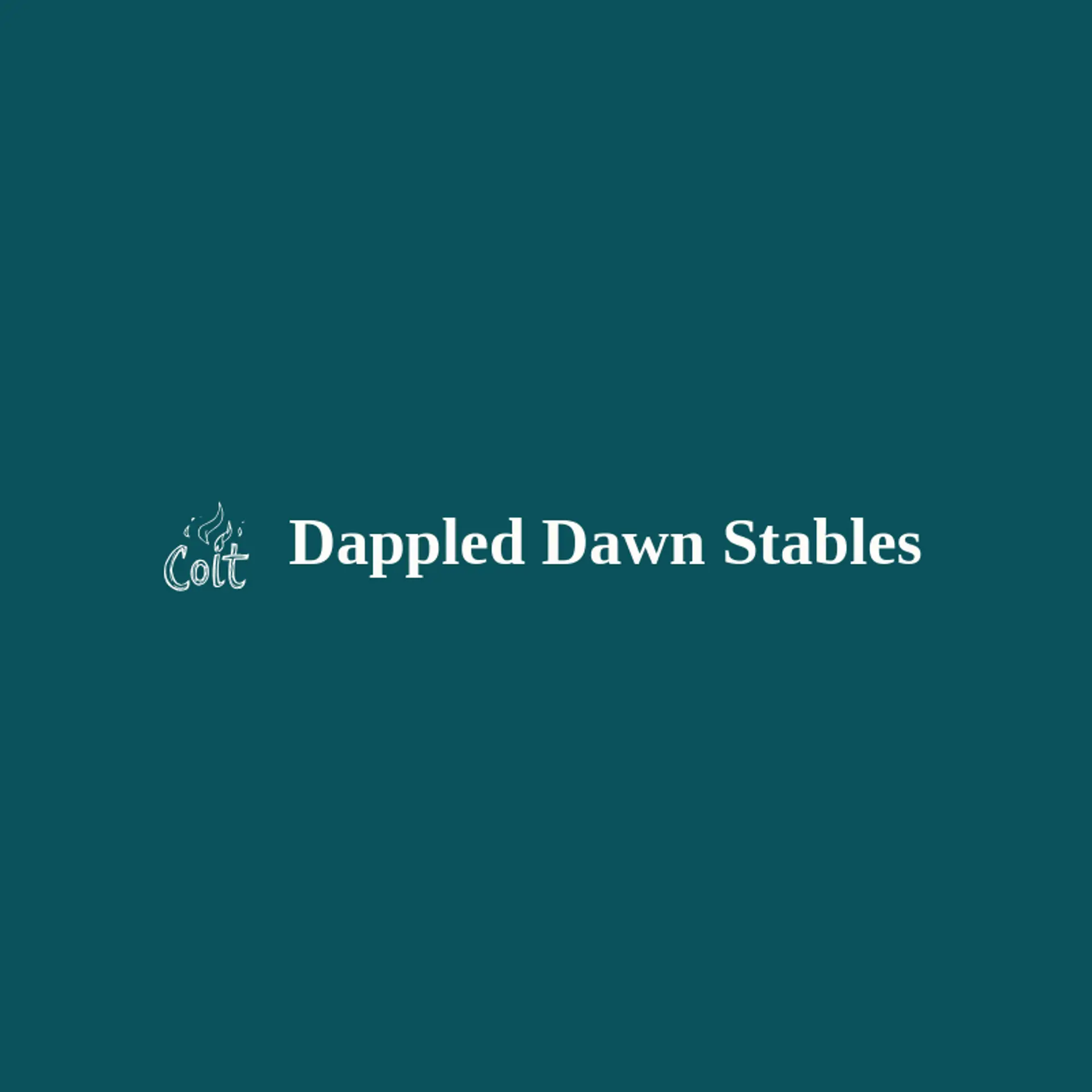 Dappled Dawn Stables logo for colt