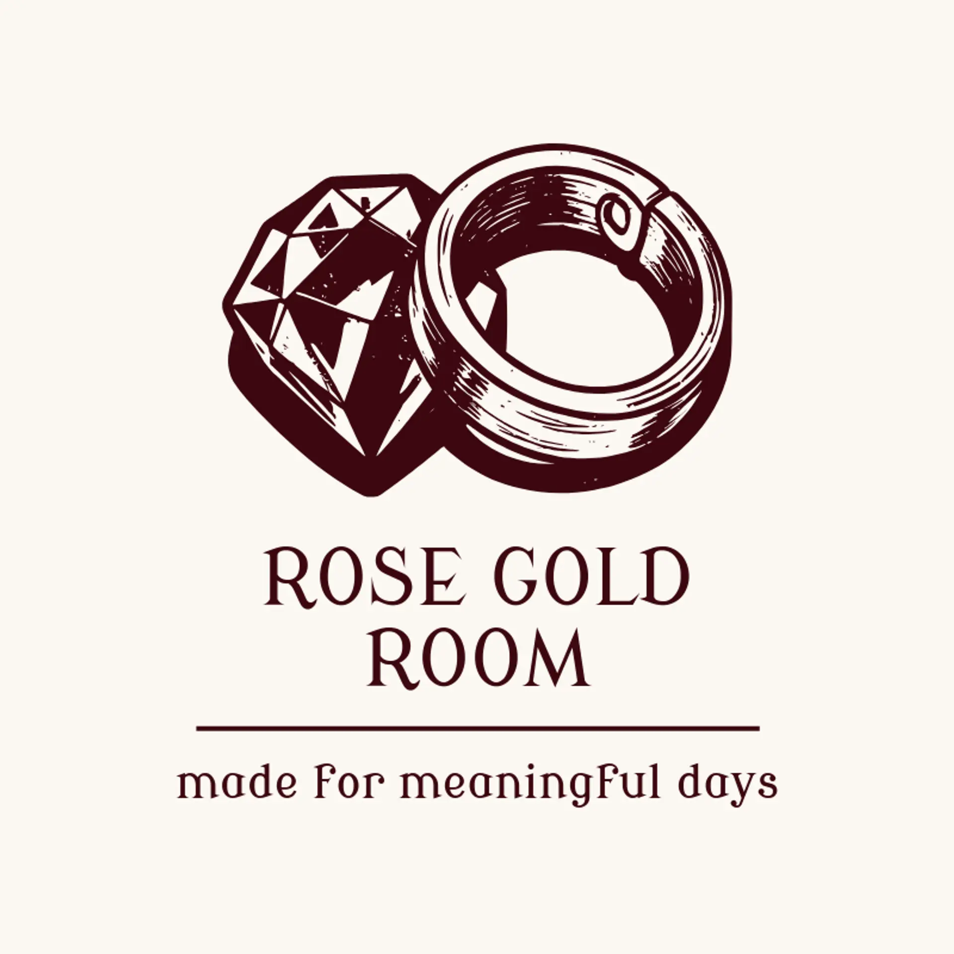 Rose Gold Room logo for bangle