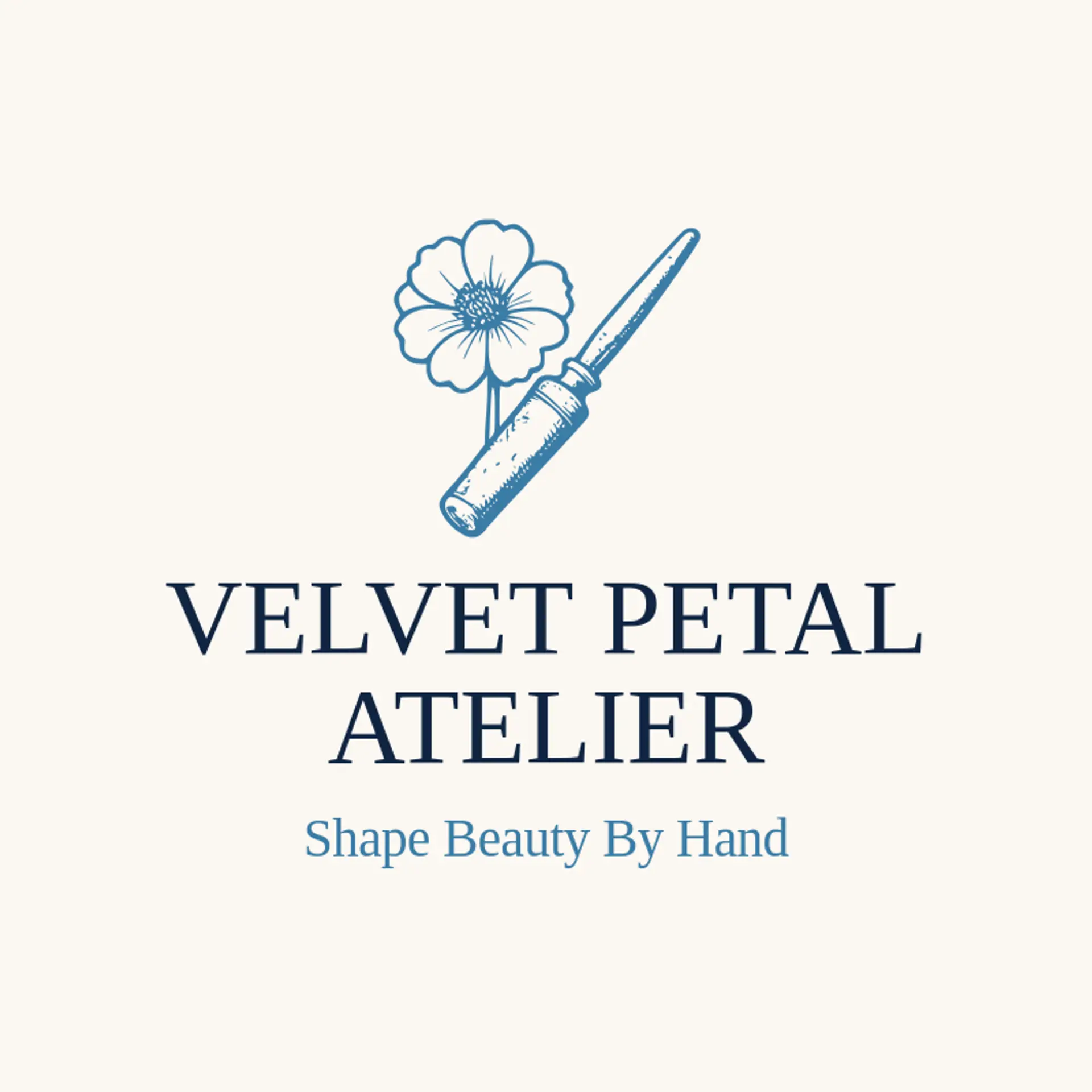 Velvet Petal Atelier logo for blossom