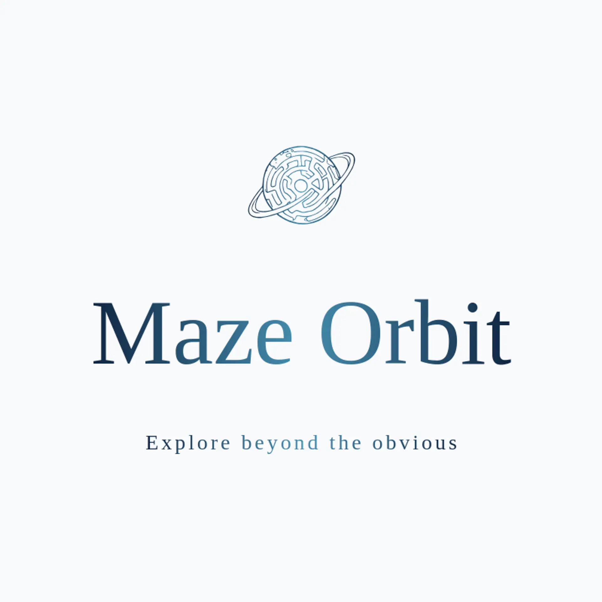Maze Orbit logo for maze