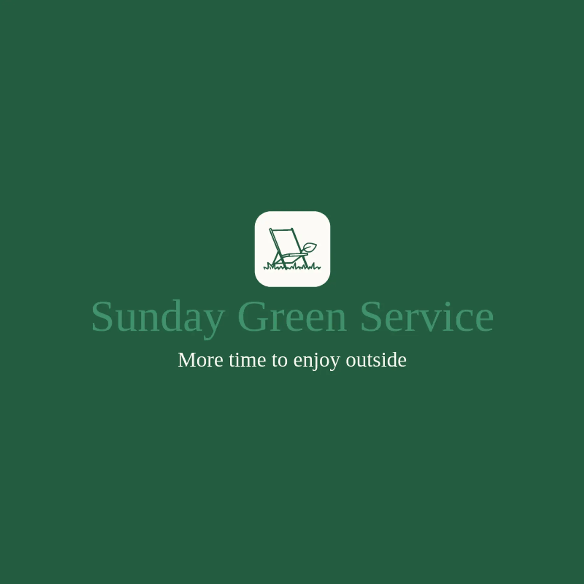 Sunday Green Service logo for lawn service