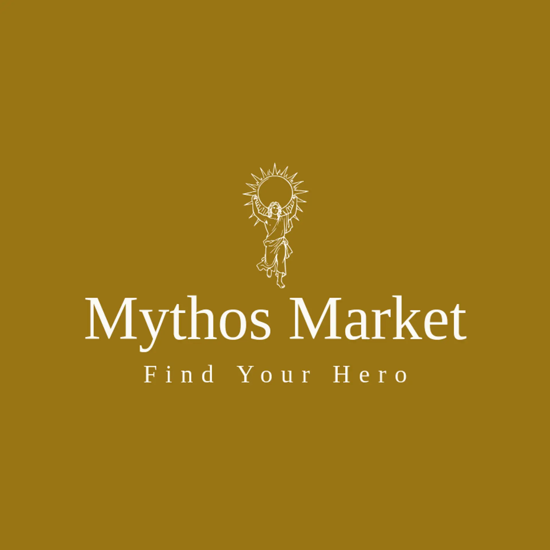 Mythos Market logo for greek god