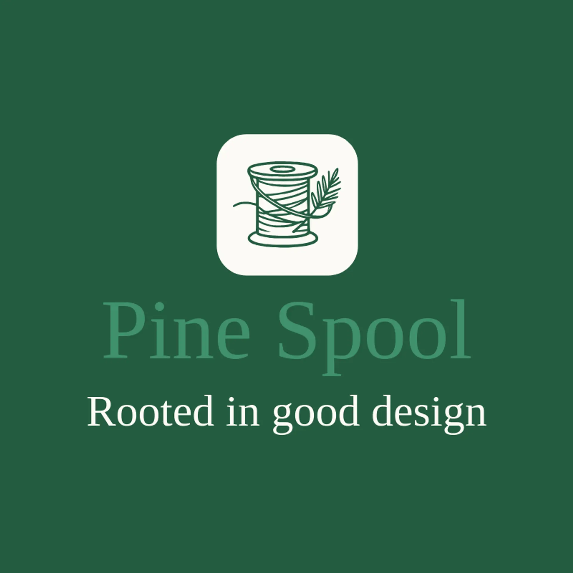 Pine Spool logo for clothes