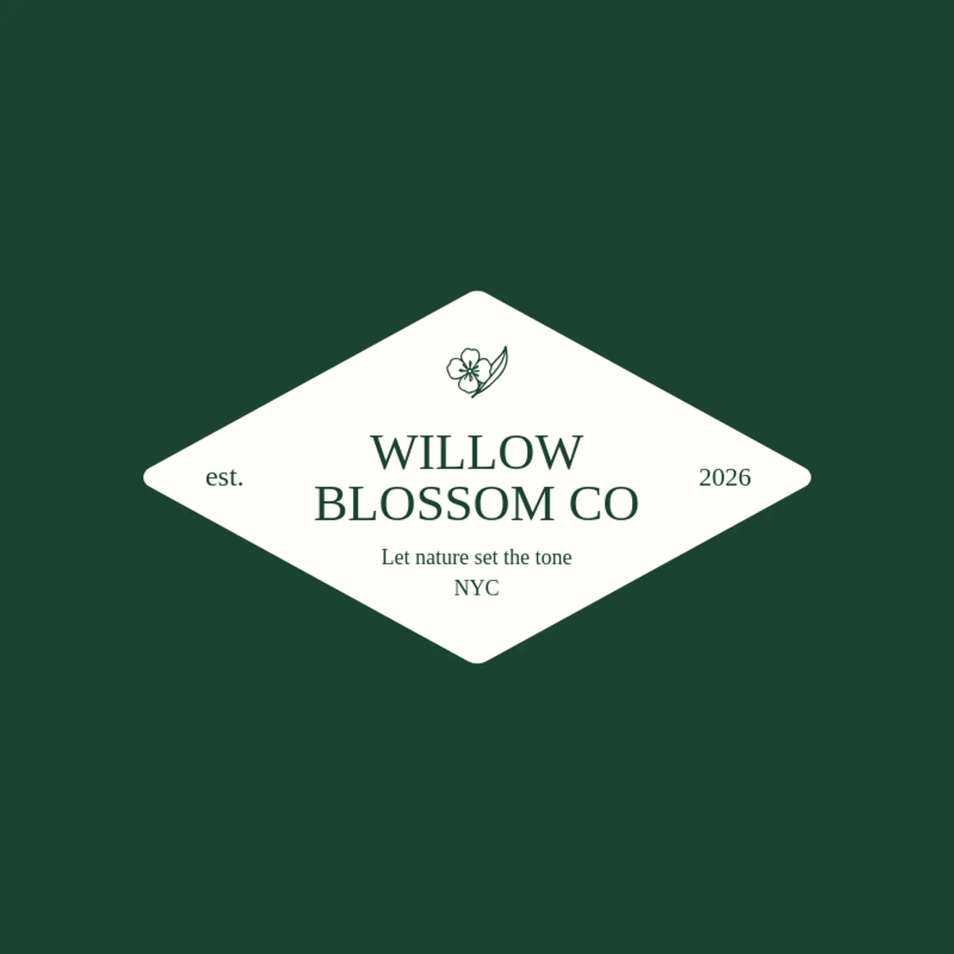 Willow Blossom Co logo for sakura