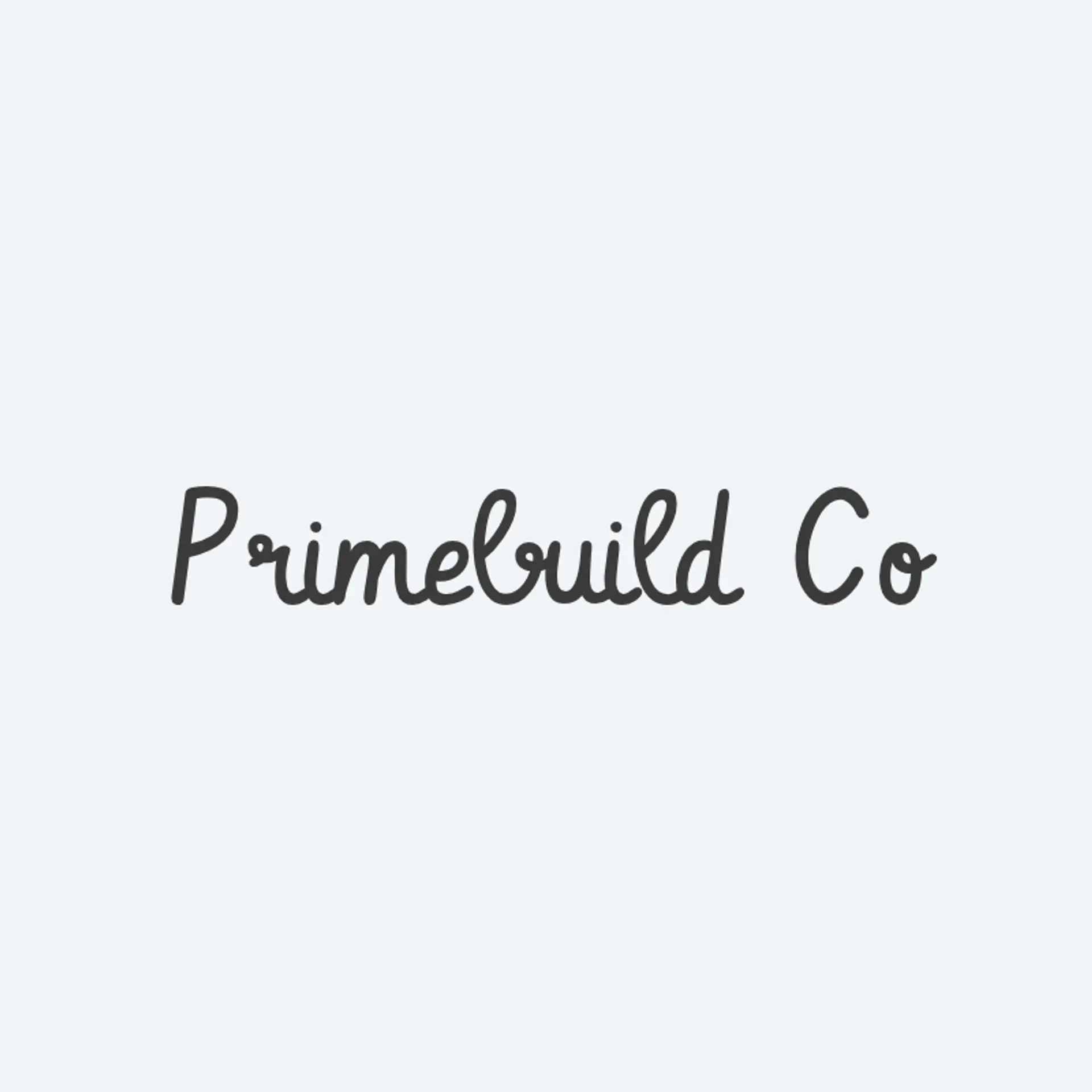 PrimeBuild Co logo for construction house
