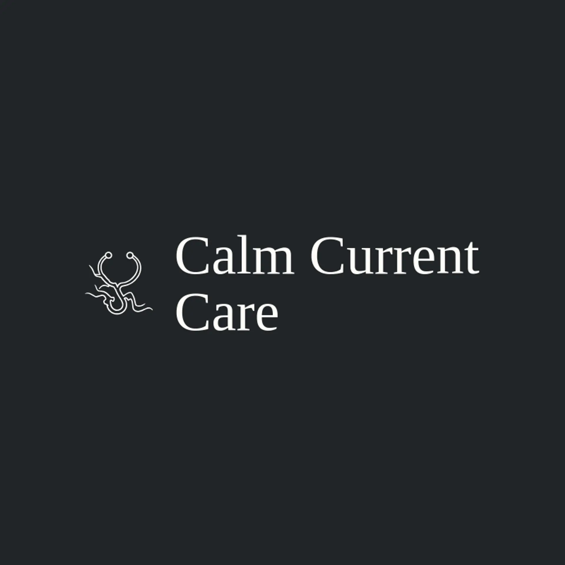 Calm Current Care logo for stethoscope