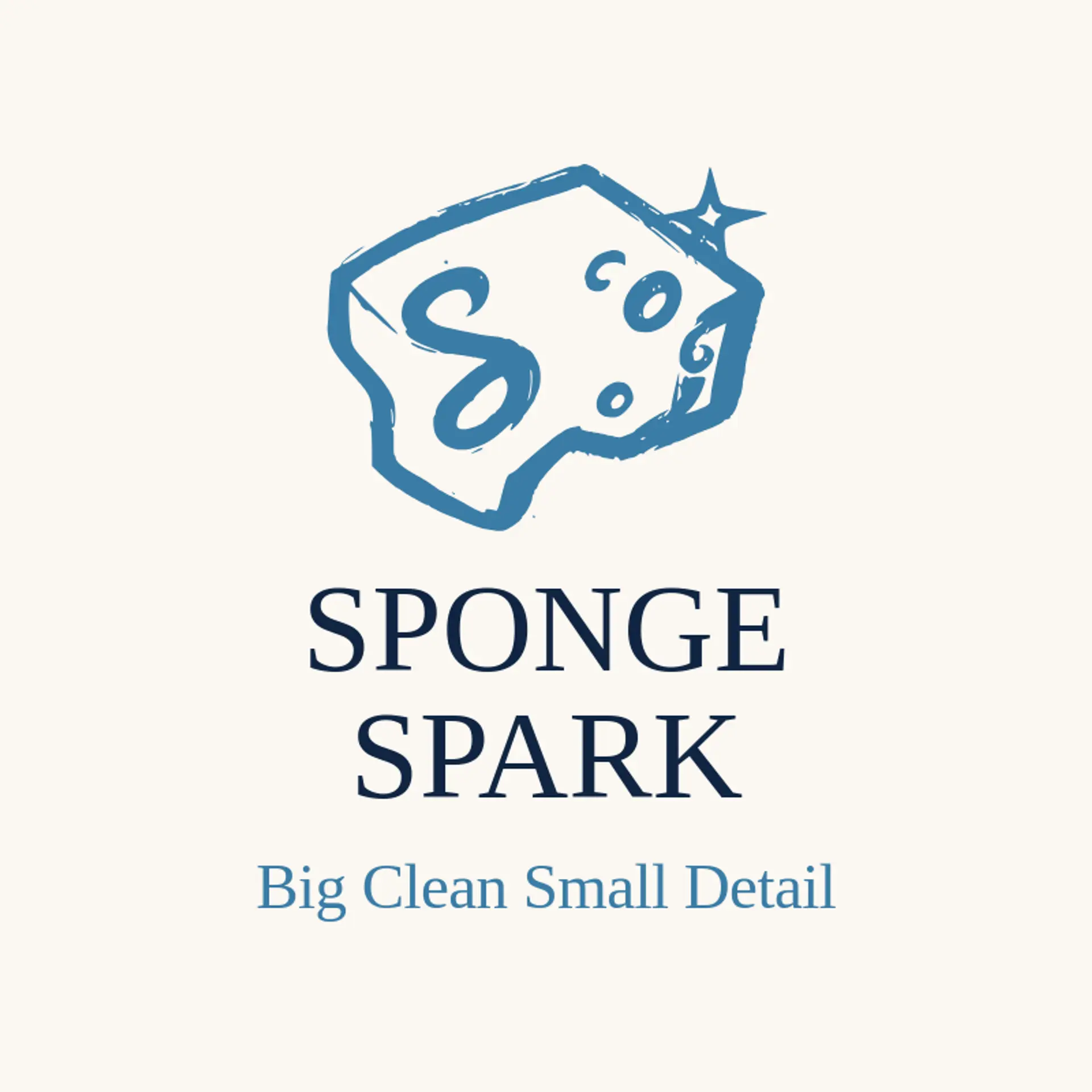 Sponge Spark logo for auto detailing