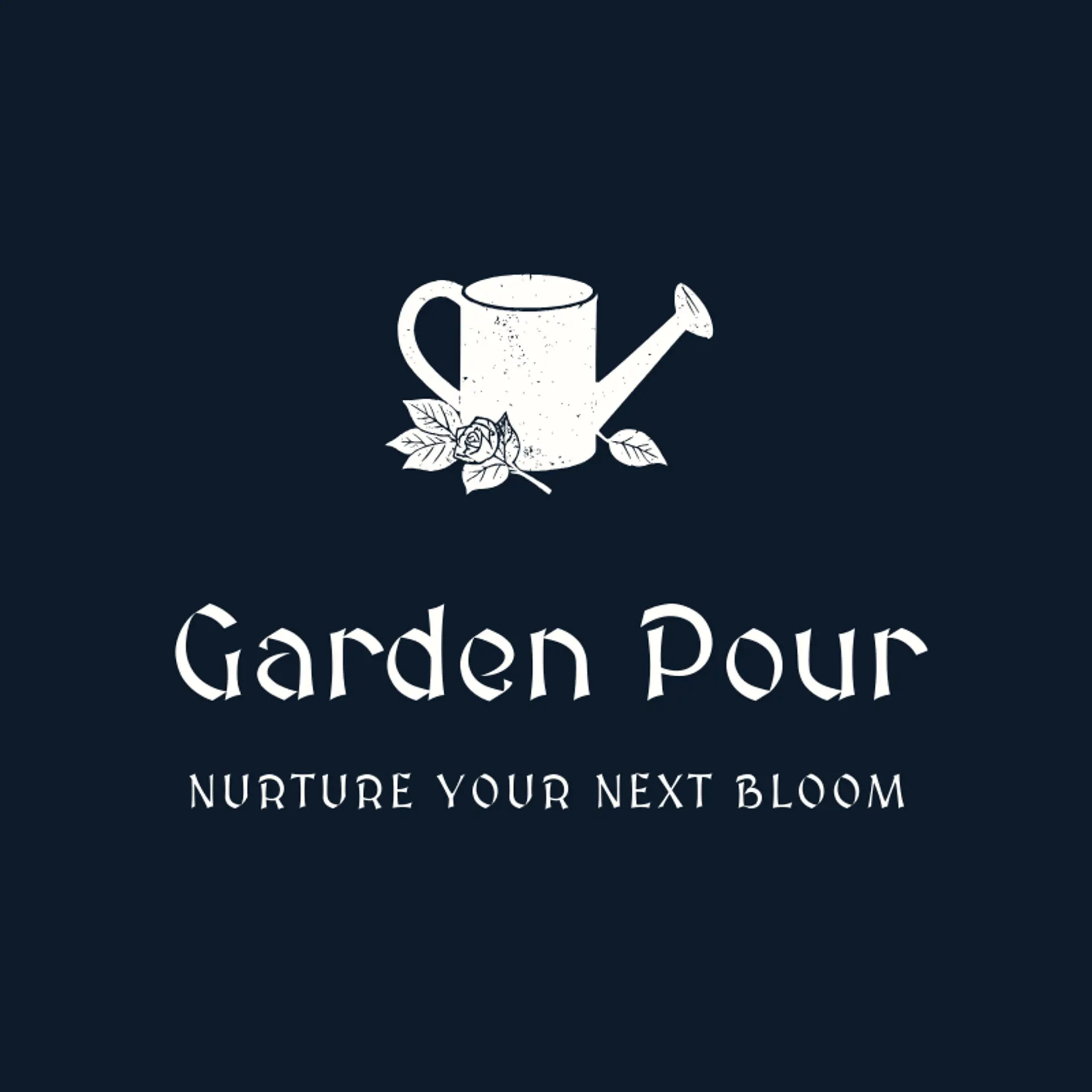 Garden Pour logo for rose