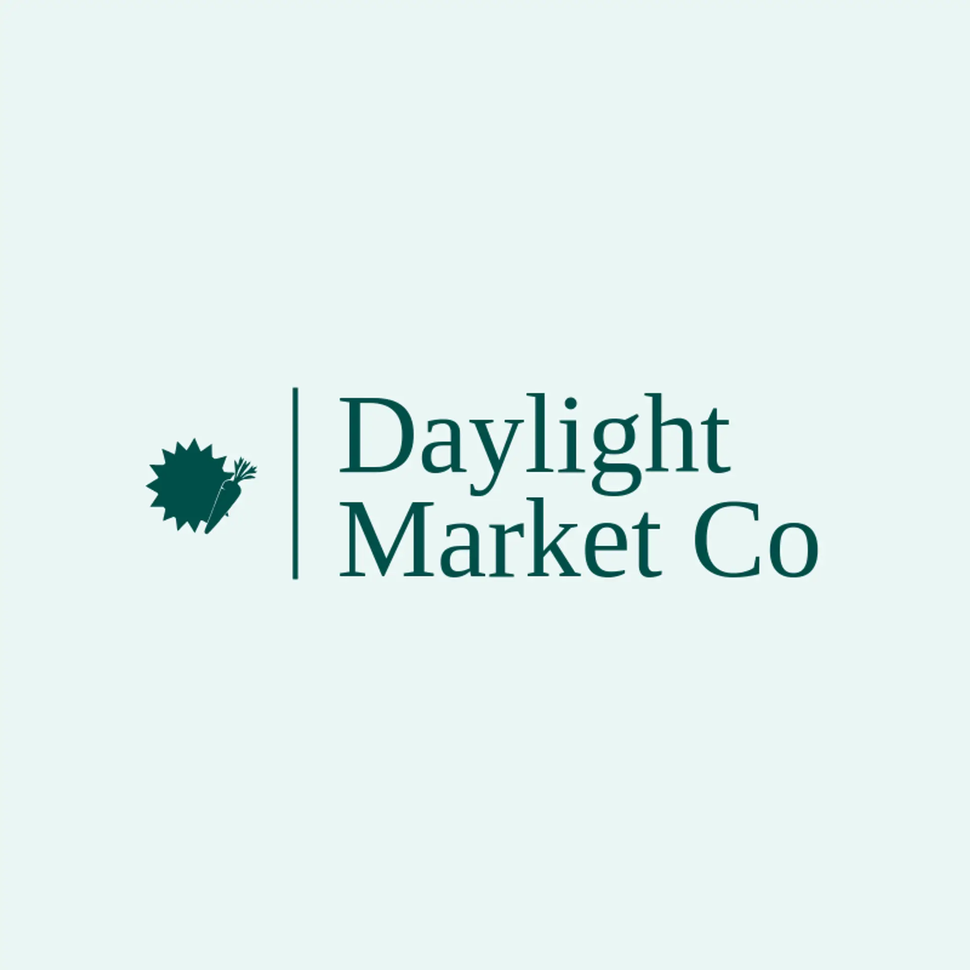 Daylight Market Co logo for grocery store