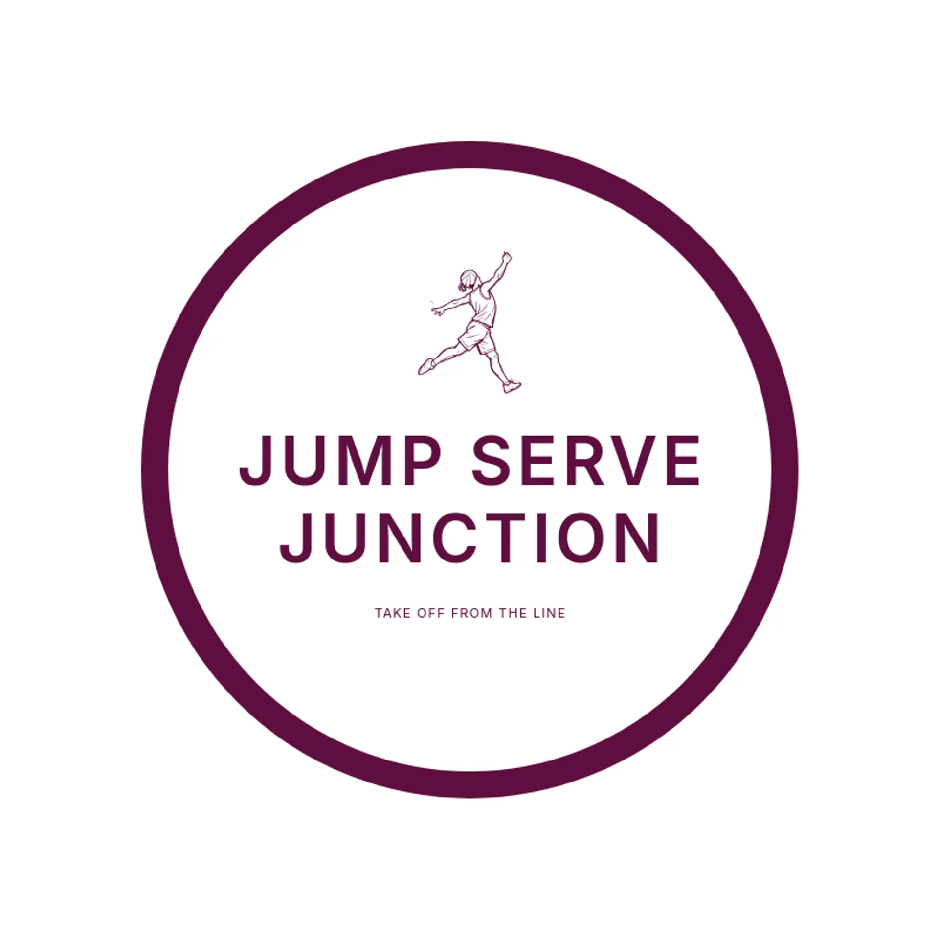 Jump Serve Junction logo for volleyball