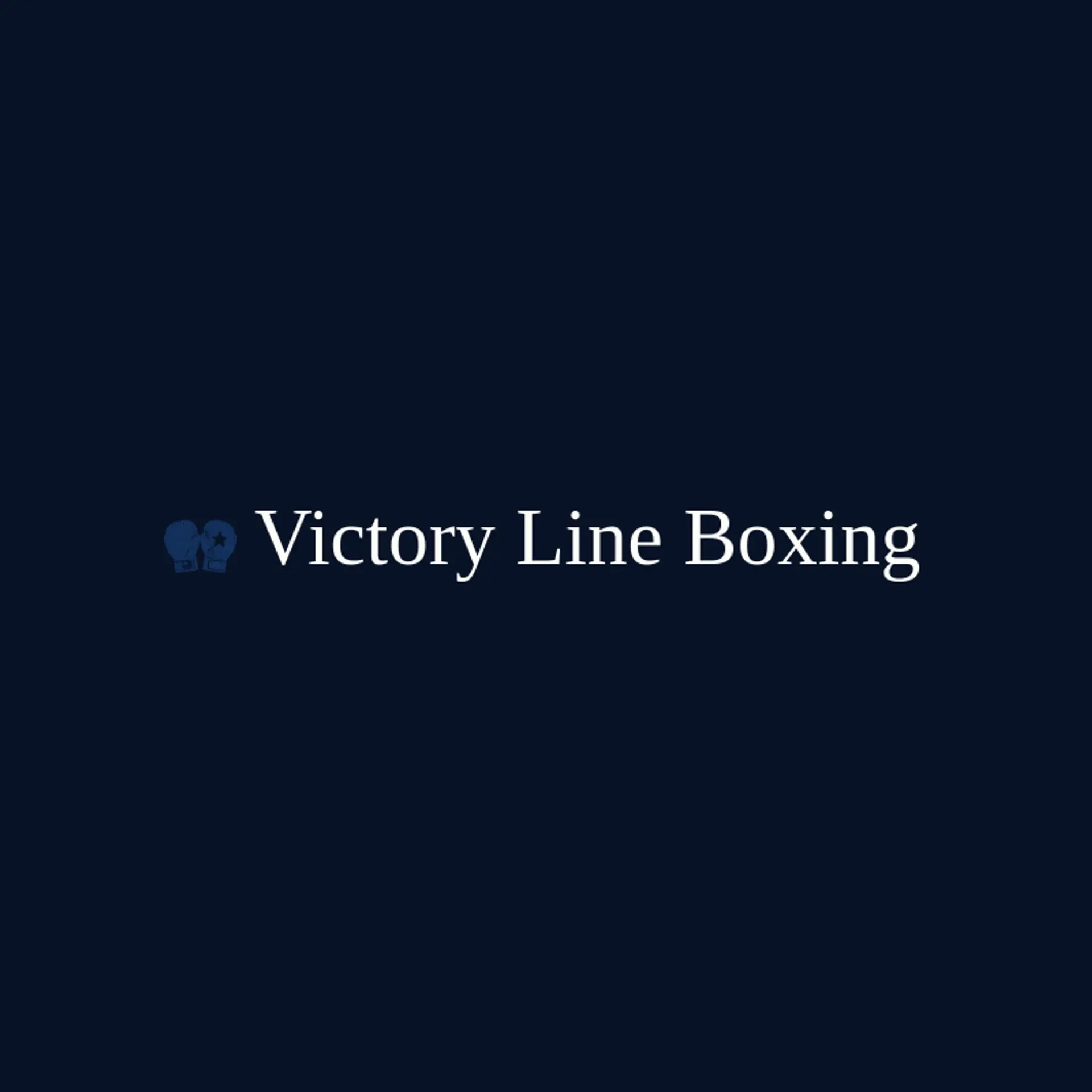 Victory Line Boxing logo for fight