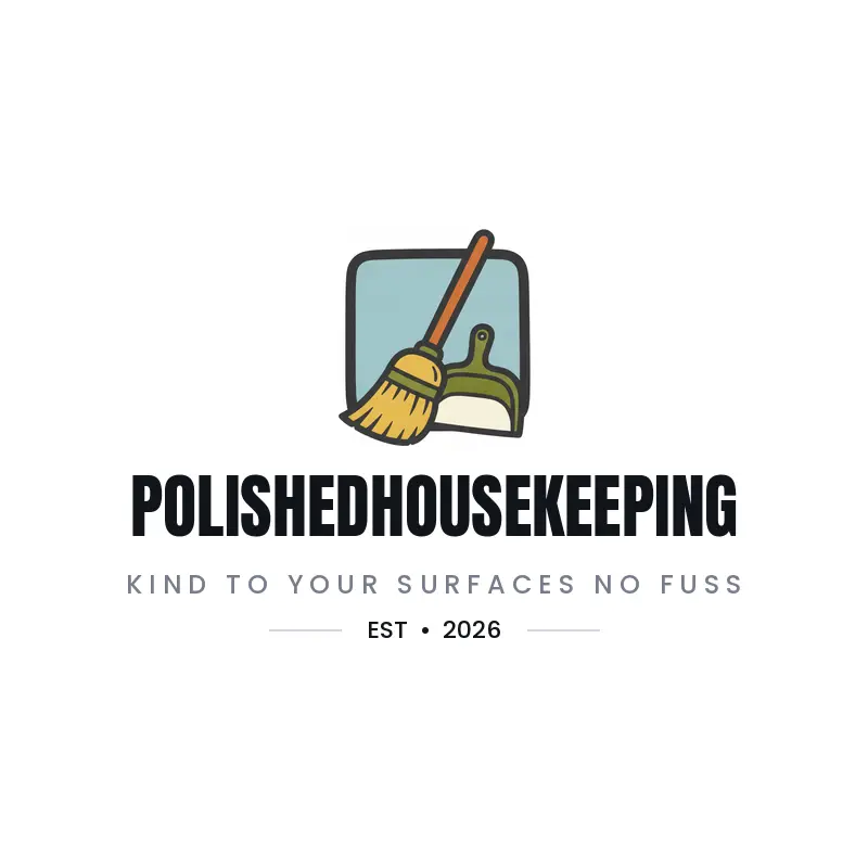 Duster and house logo for a residential cleaning brand