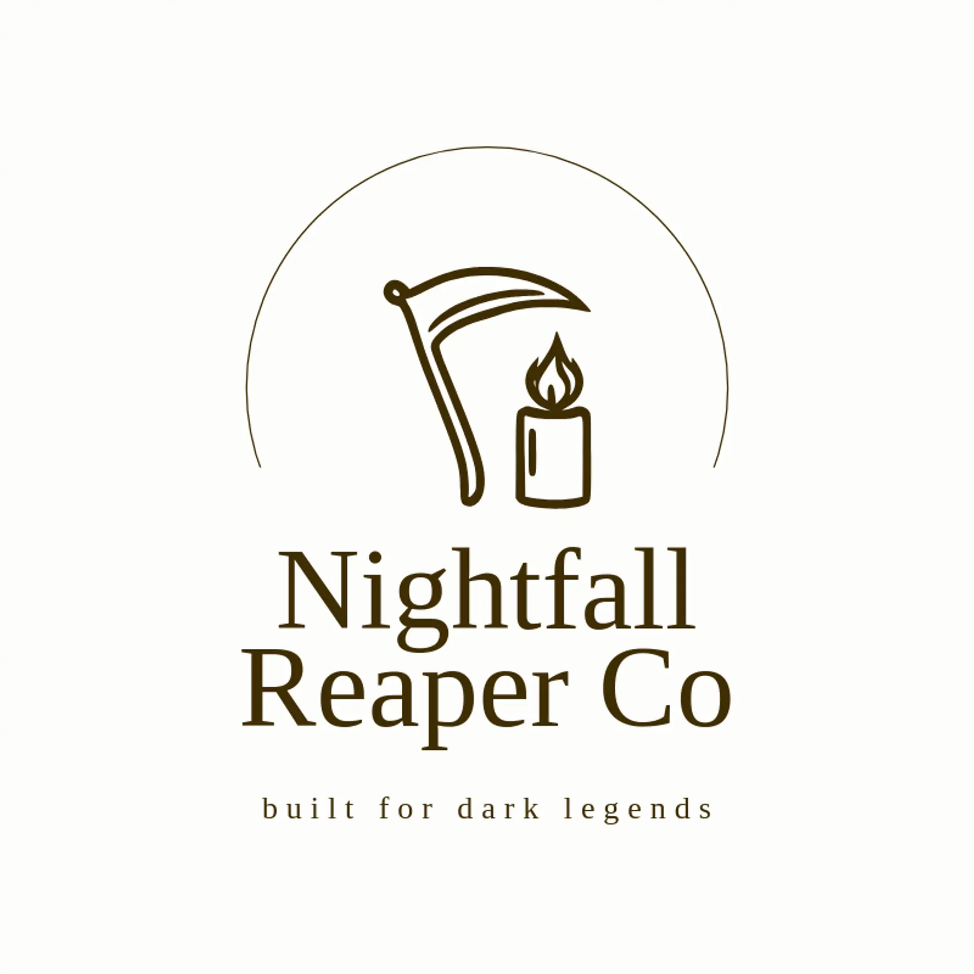 Nightfall Reaper Co logo for grim reaper