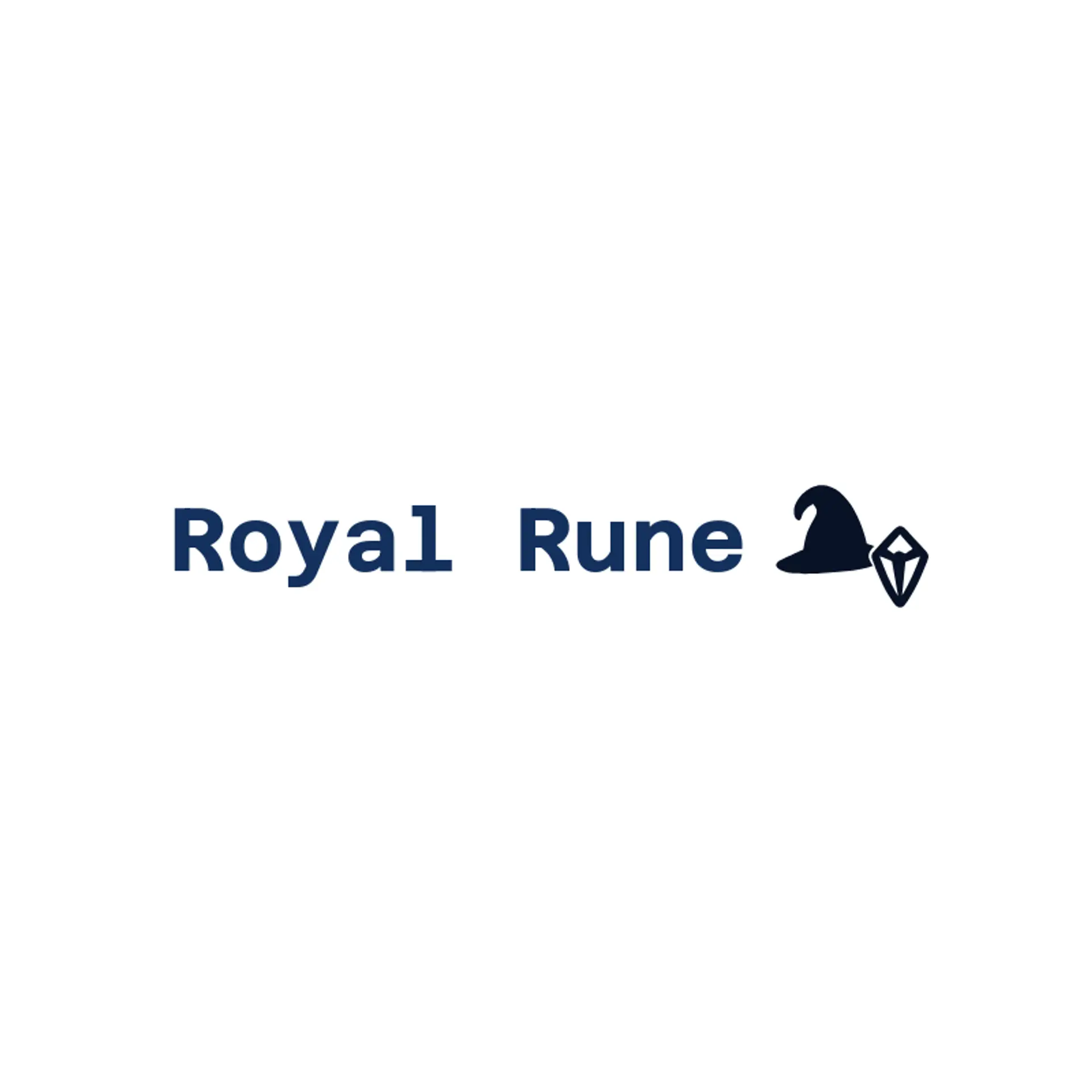 Royal Rune logo for fantasy