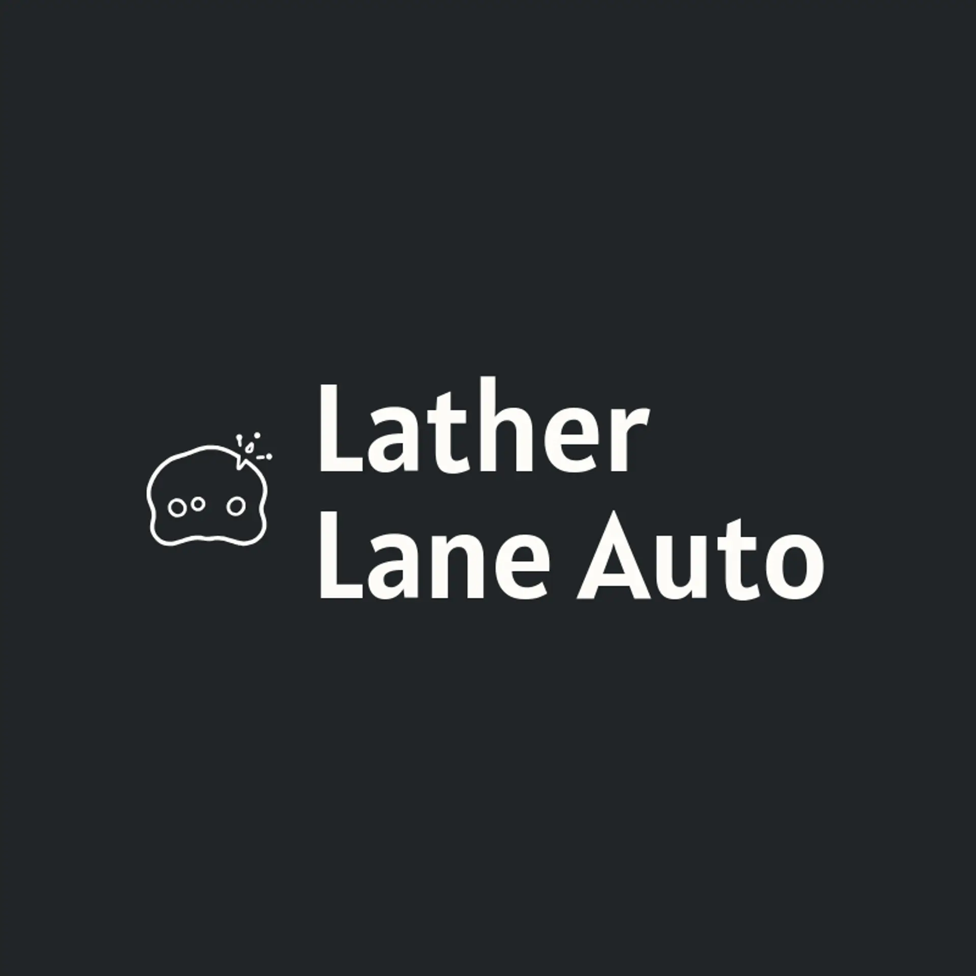 Lather Lane Auto logo for car wash