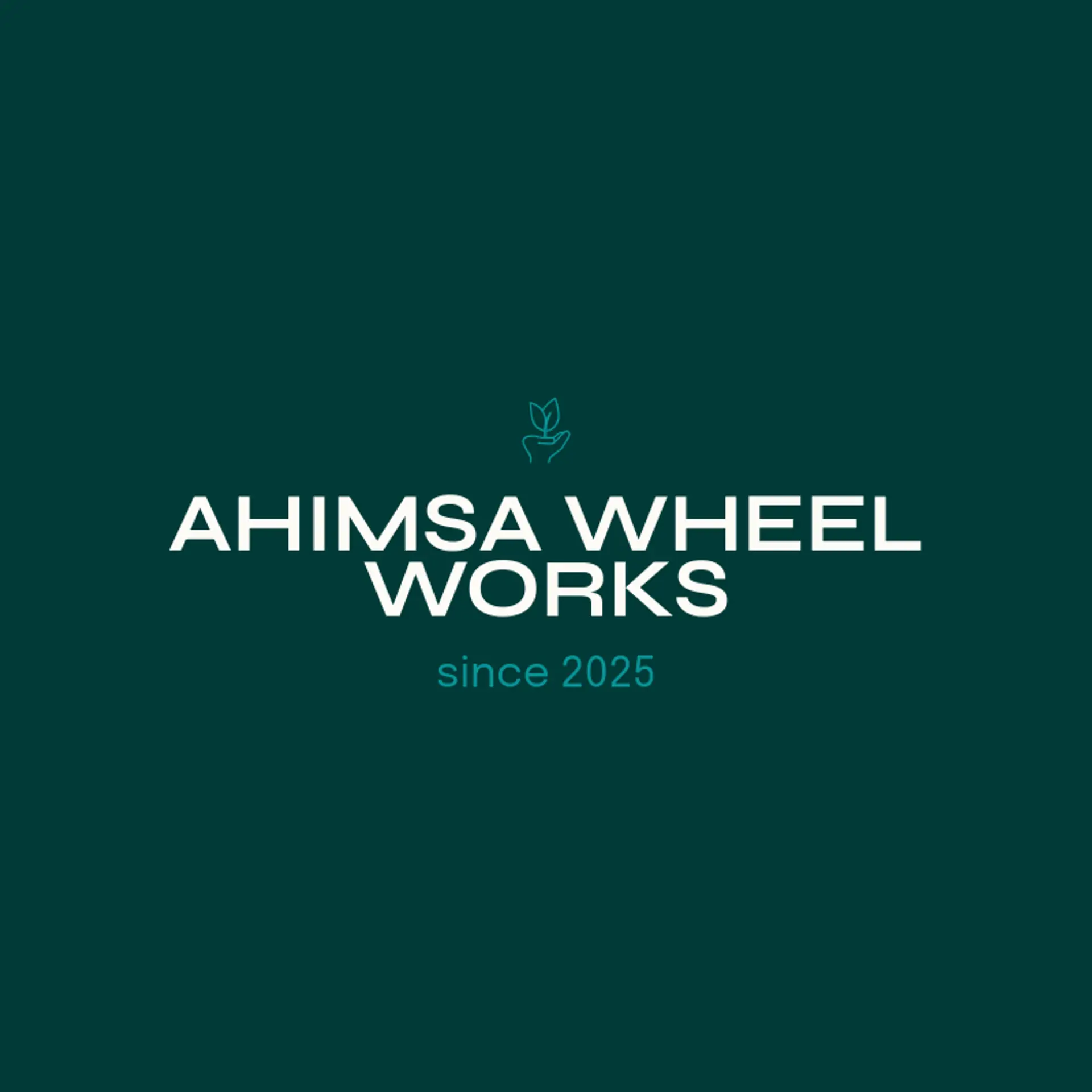 Ahimsa Wheel Works logo for jainism
