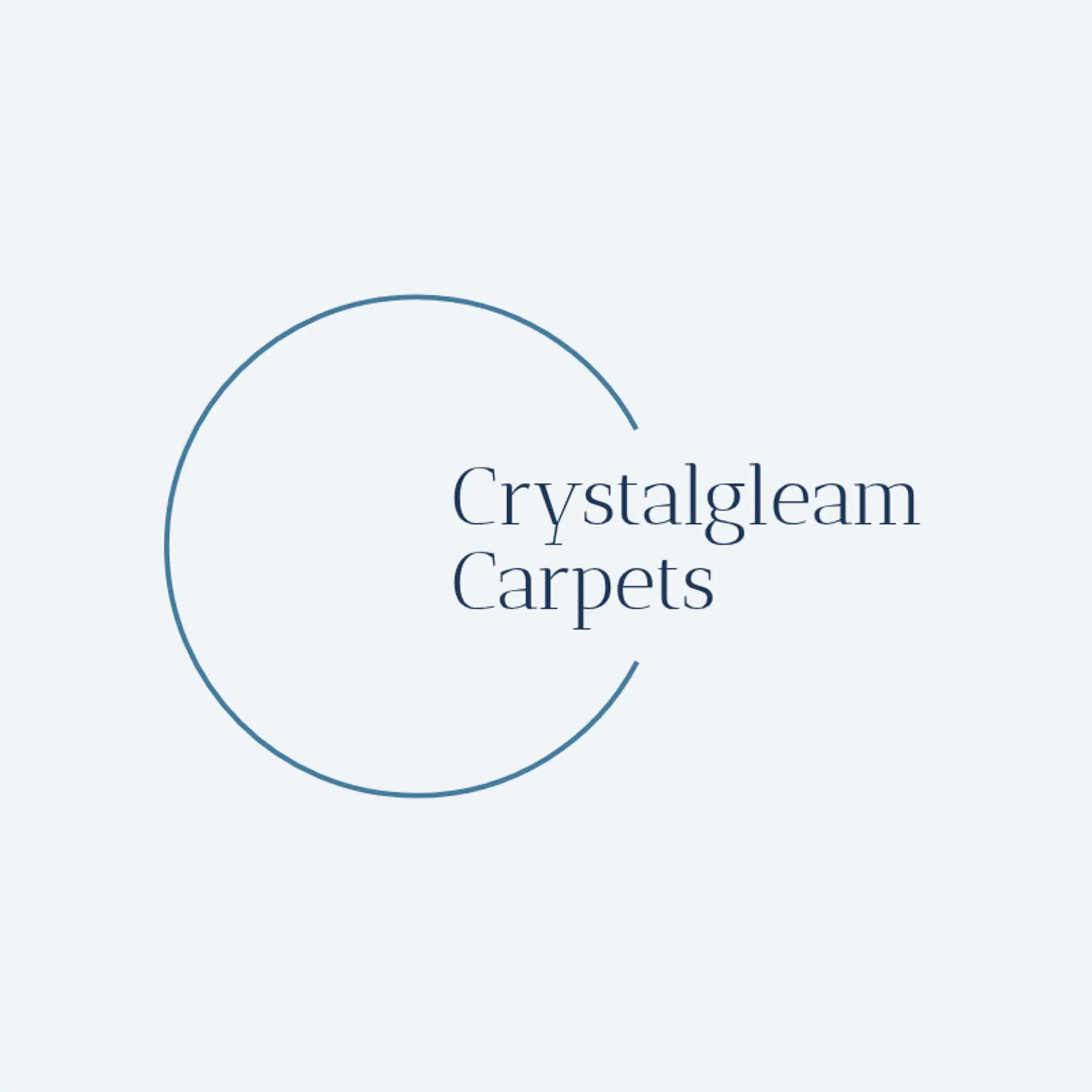 CrystalGleam Carpets logo for carpet cleaning