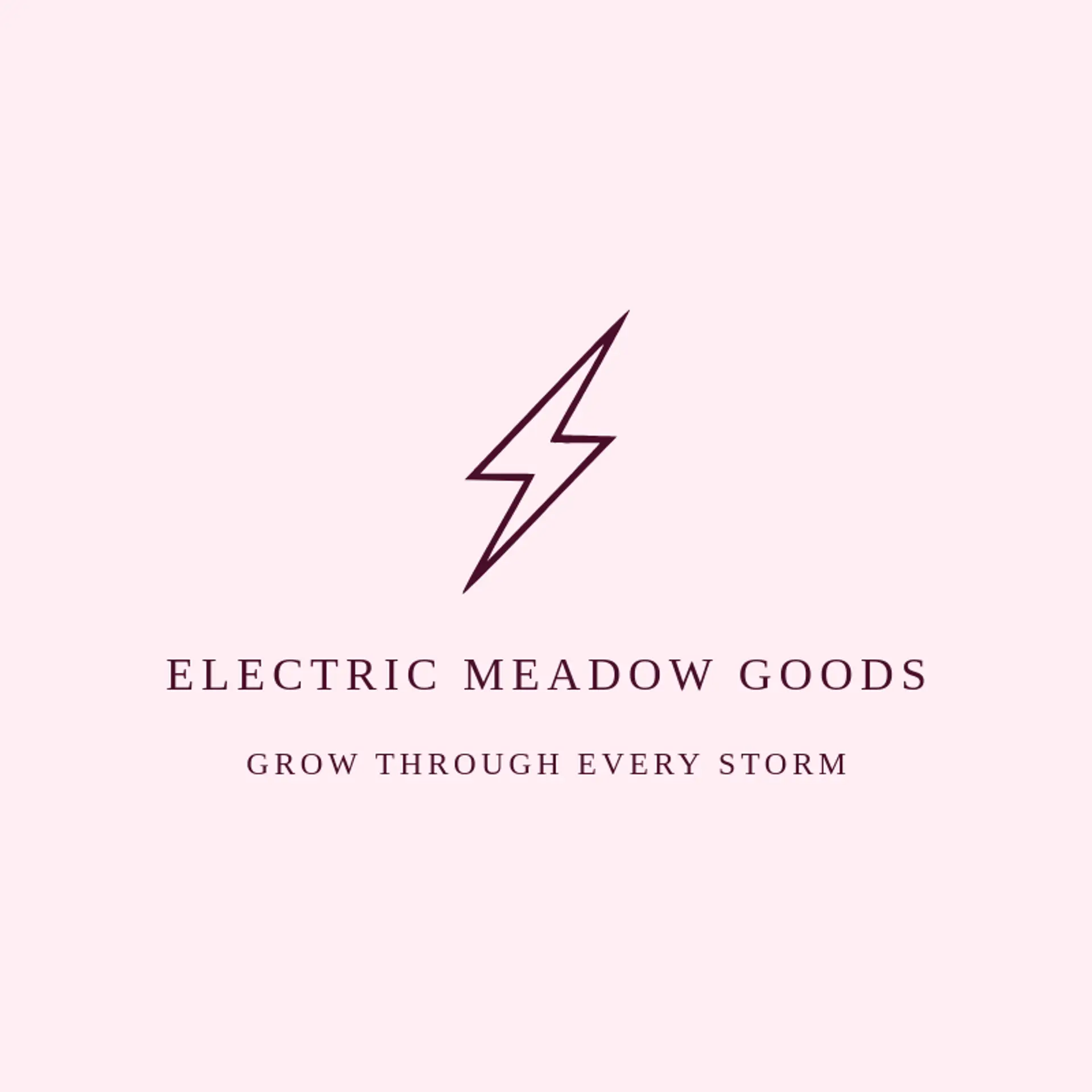 Electric Meadow Goods logo for thunder