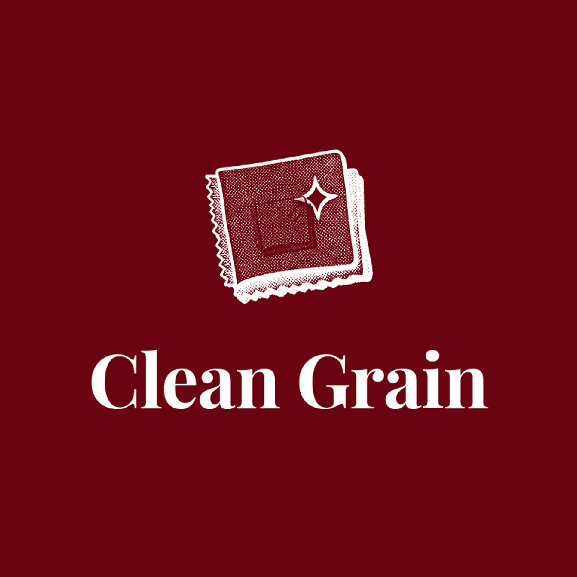 Clean Grain logo for detailing