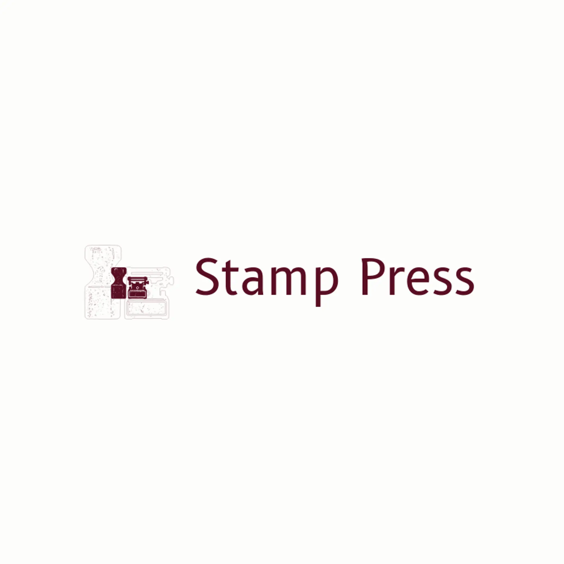 Stamp Press logo for printing press