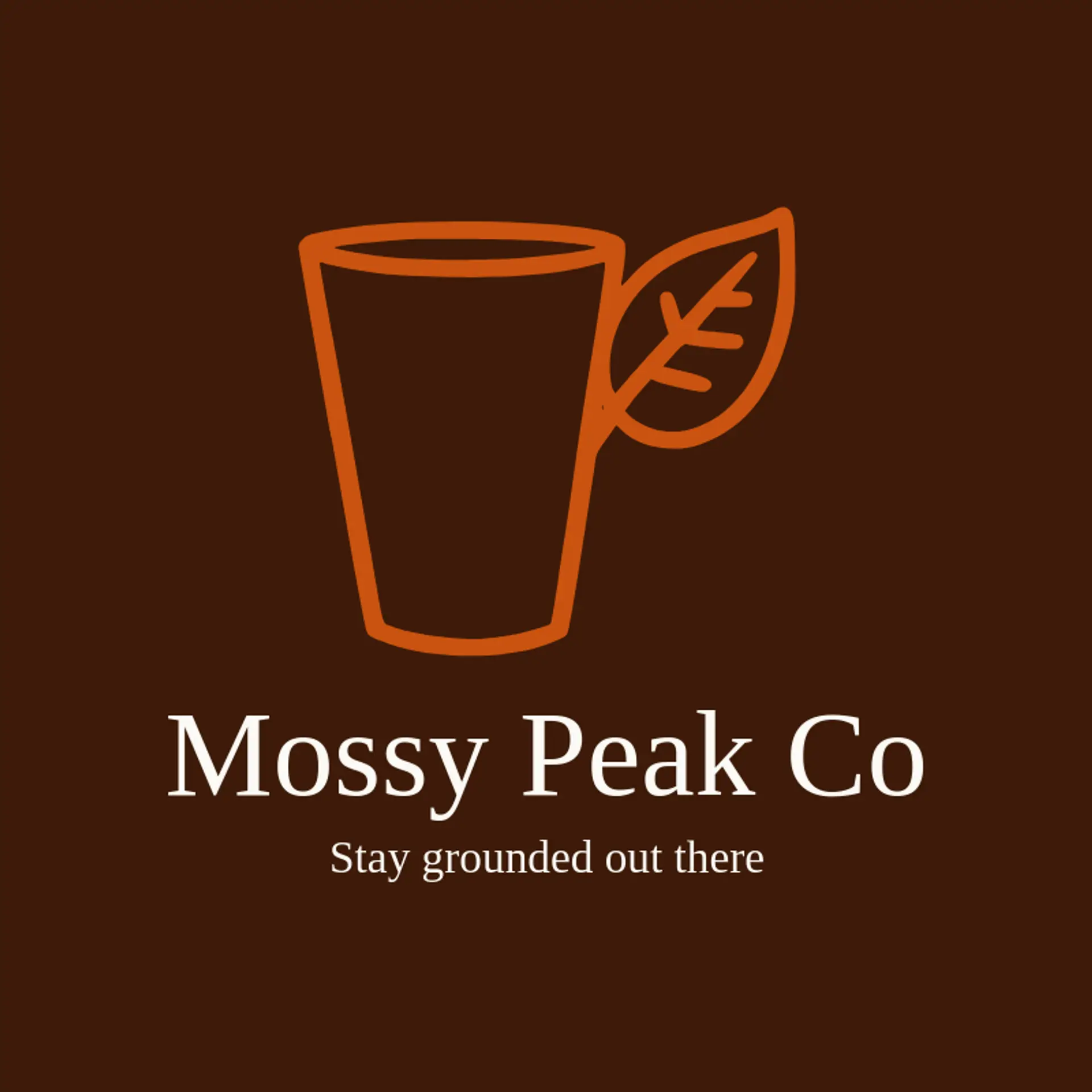 Mossy Peak Co logo for tumbler