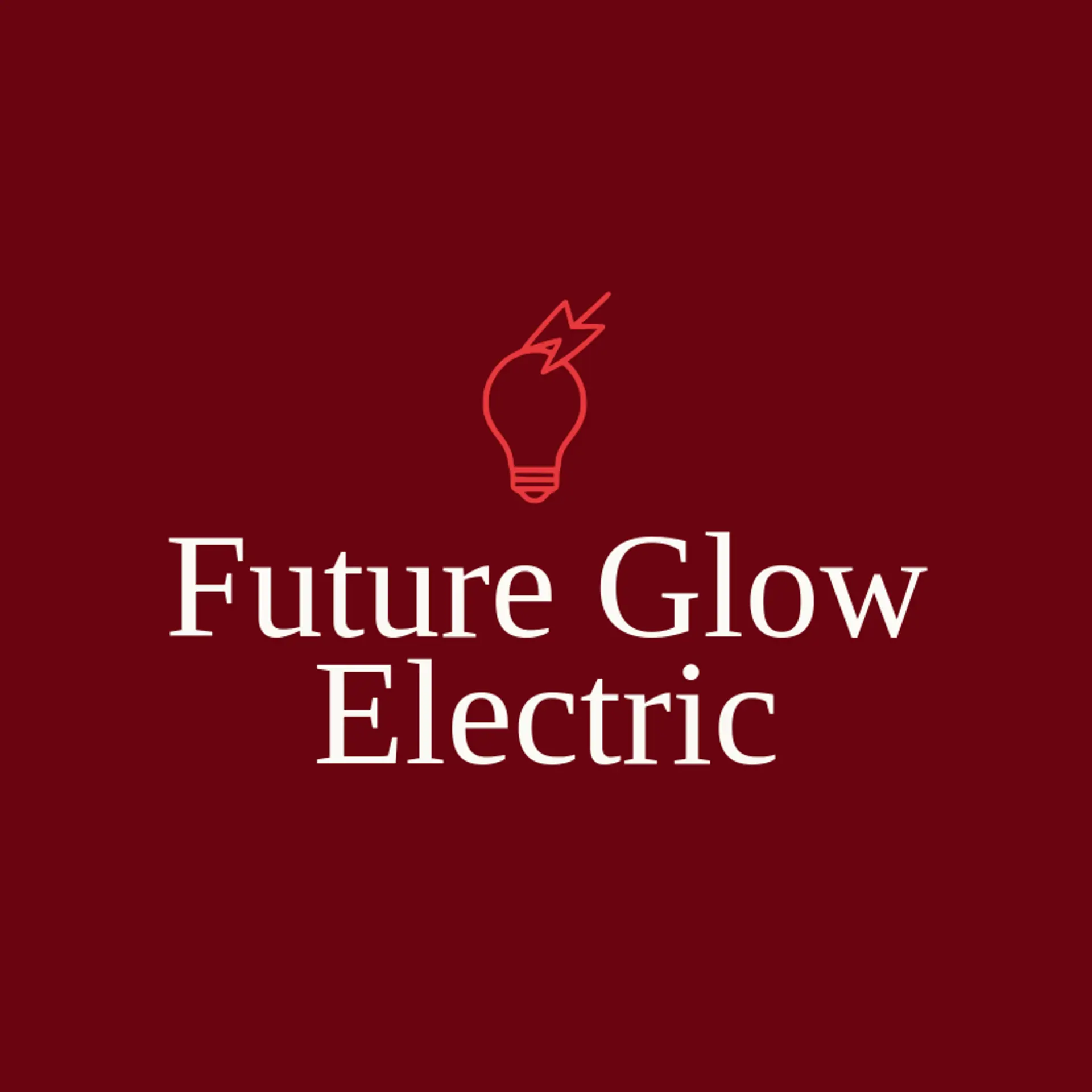 Future Glow Electric logo for lightbulb