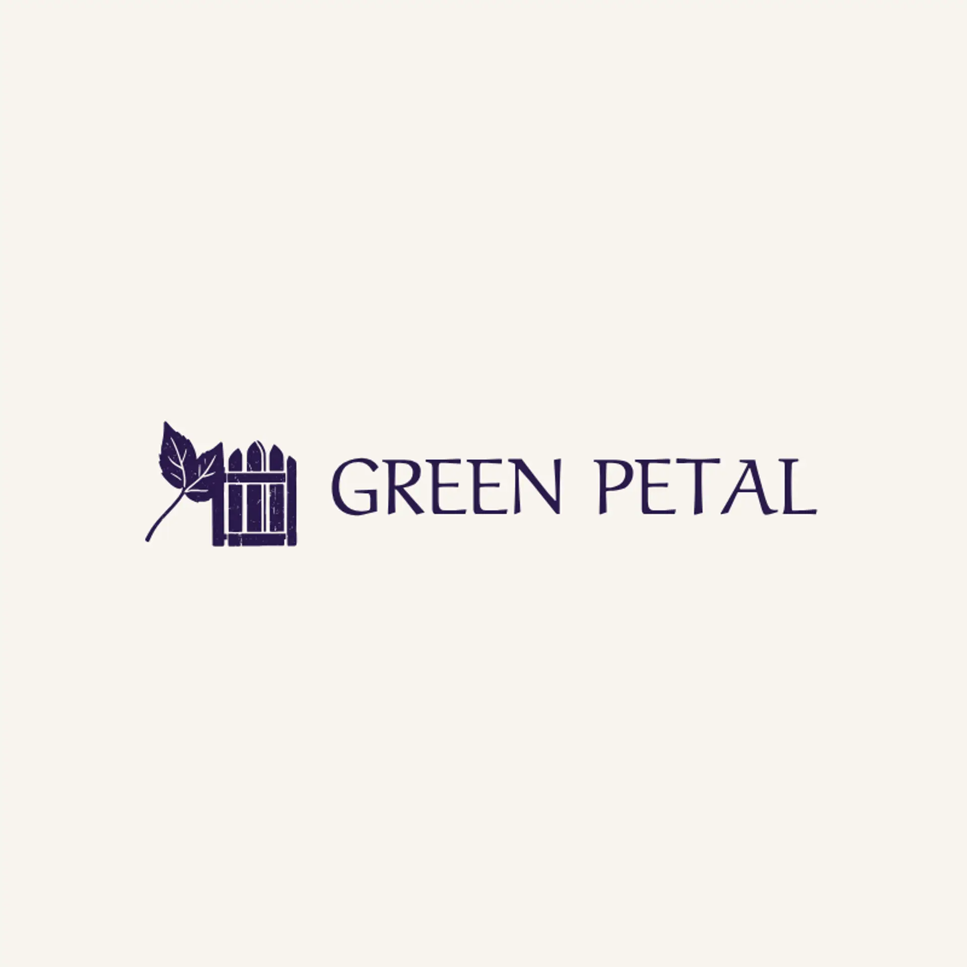 Green Petal logo for rose