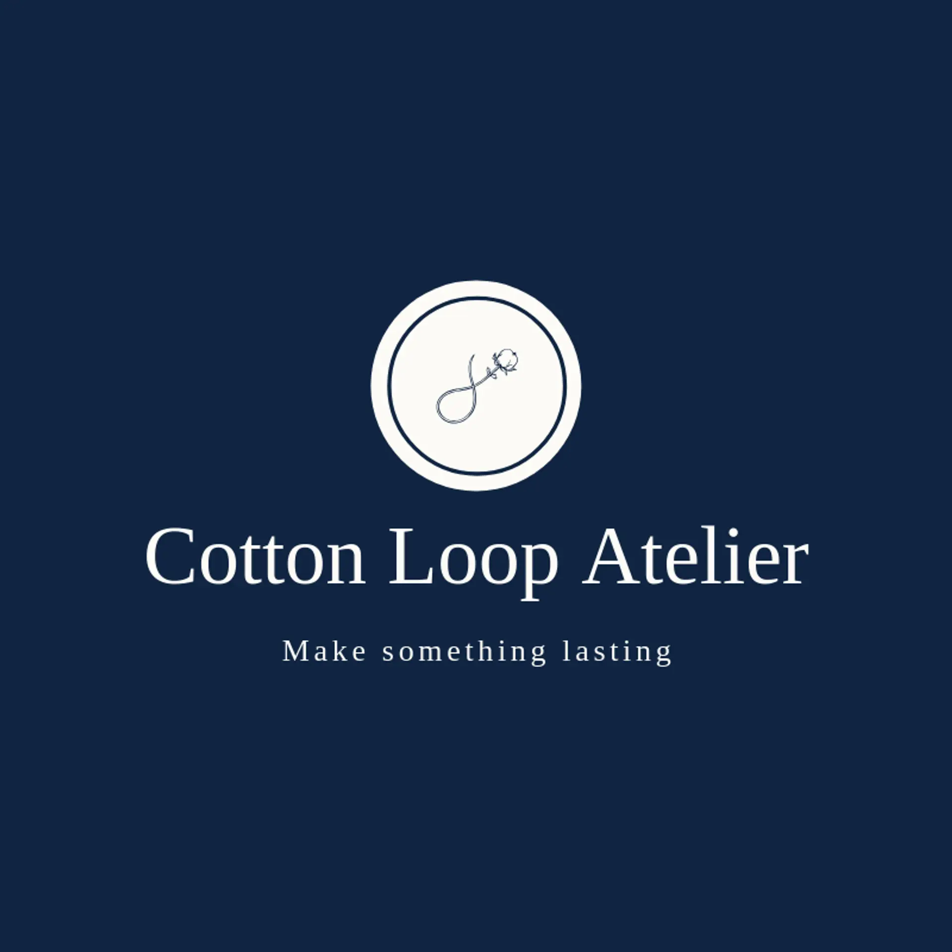 Cotton Loop Atelier logo for stitching