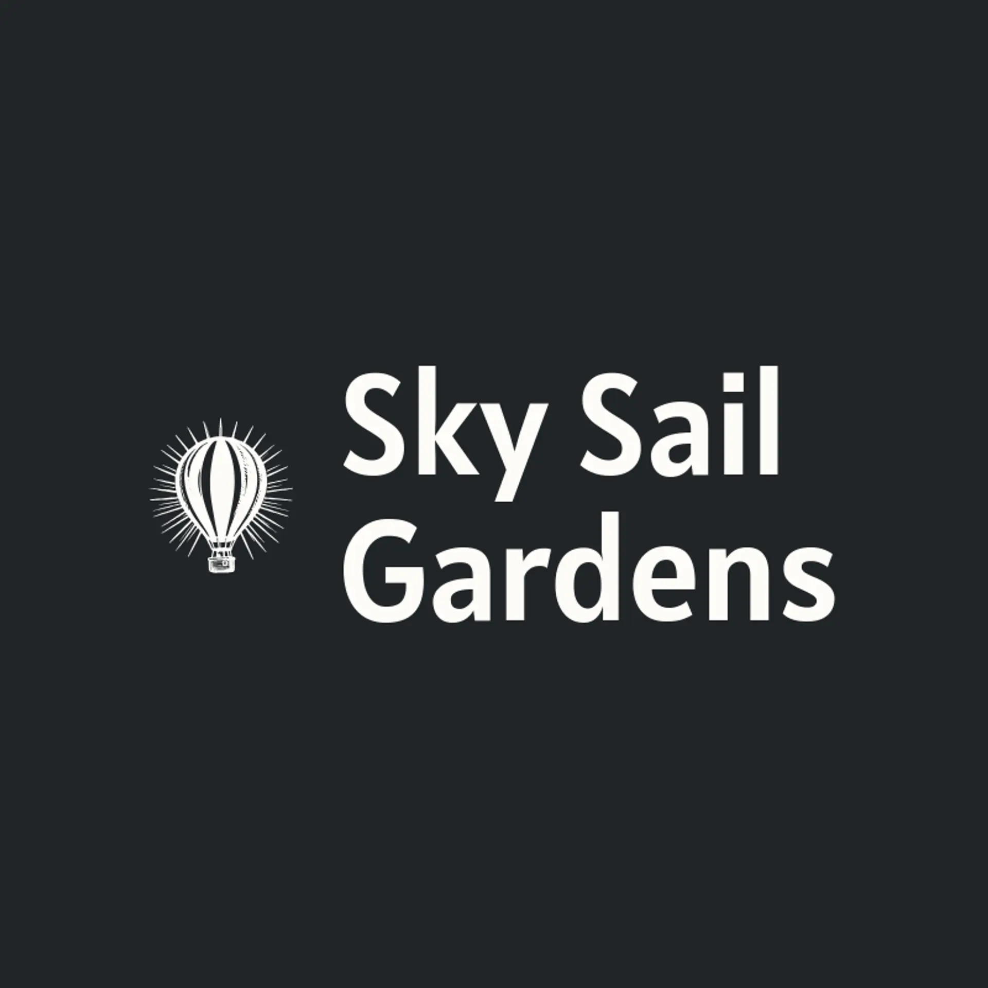 Sky Sail Gardens logo for theme park