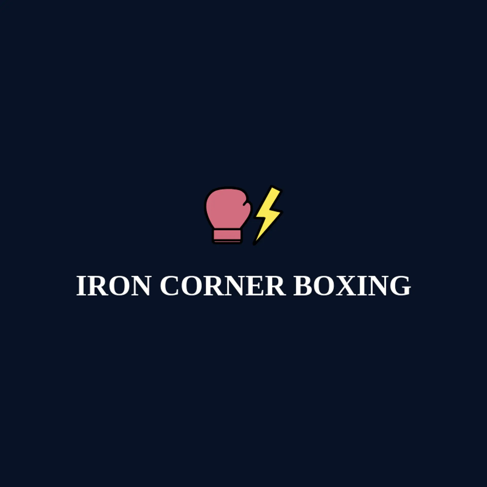 Iron Corner Boxing logo for boxing