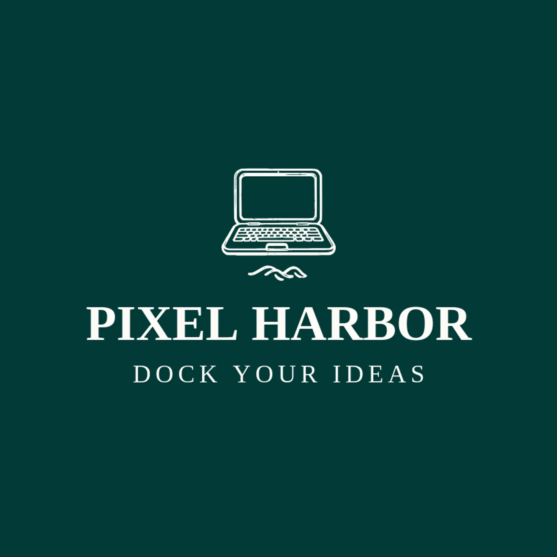 Pixel Harbor logo for laptop