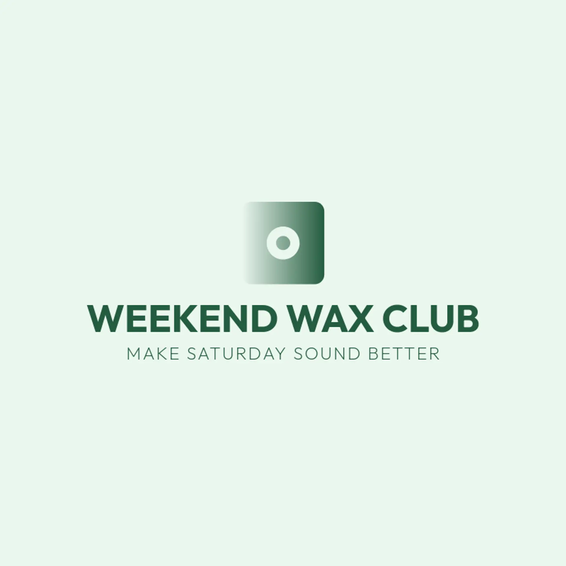Weekend Wax Club logo for record