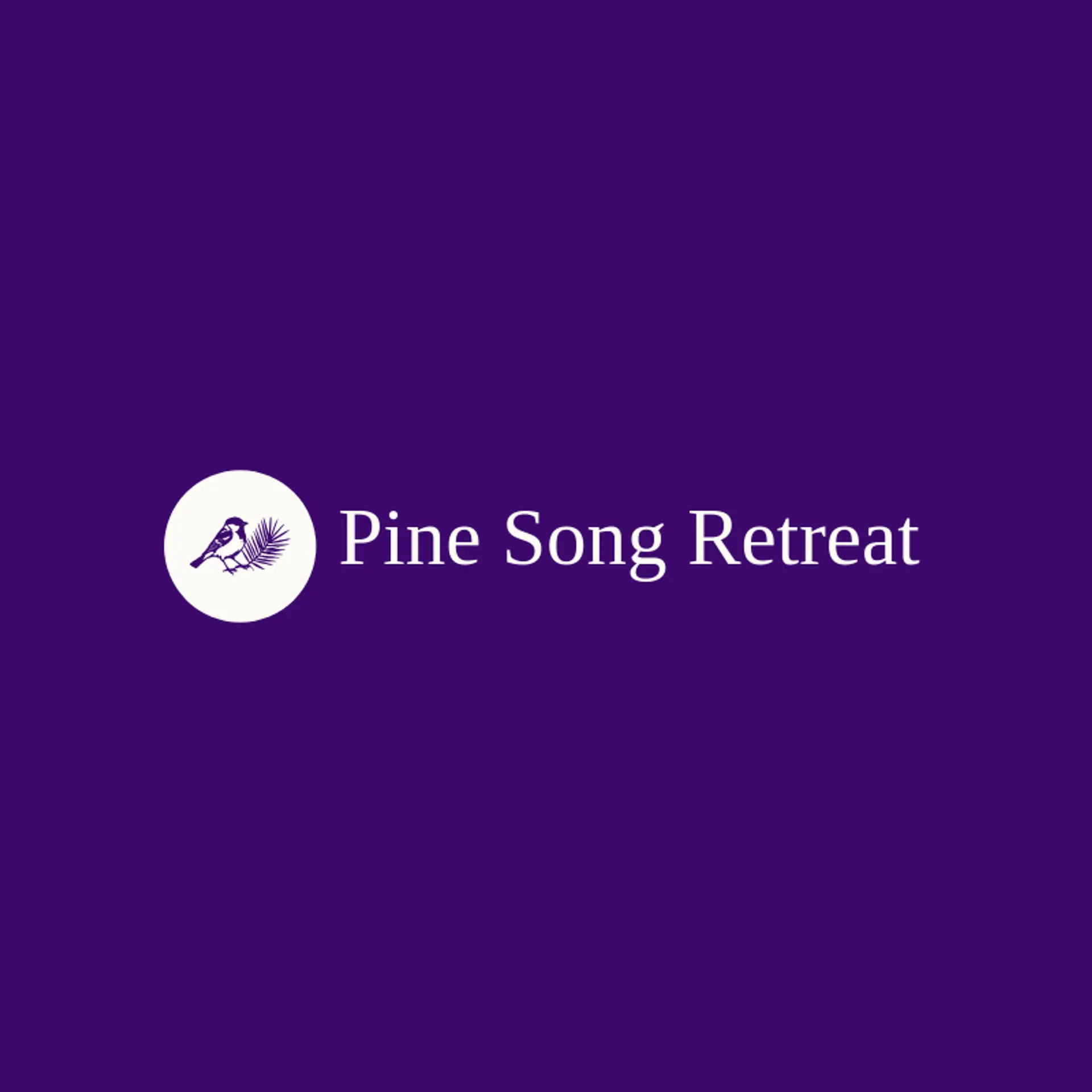 Pine Song Retreat logo for sparrow