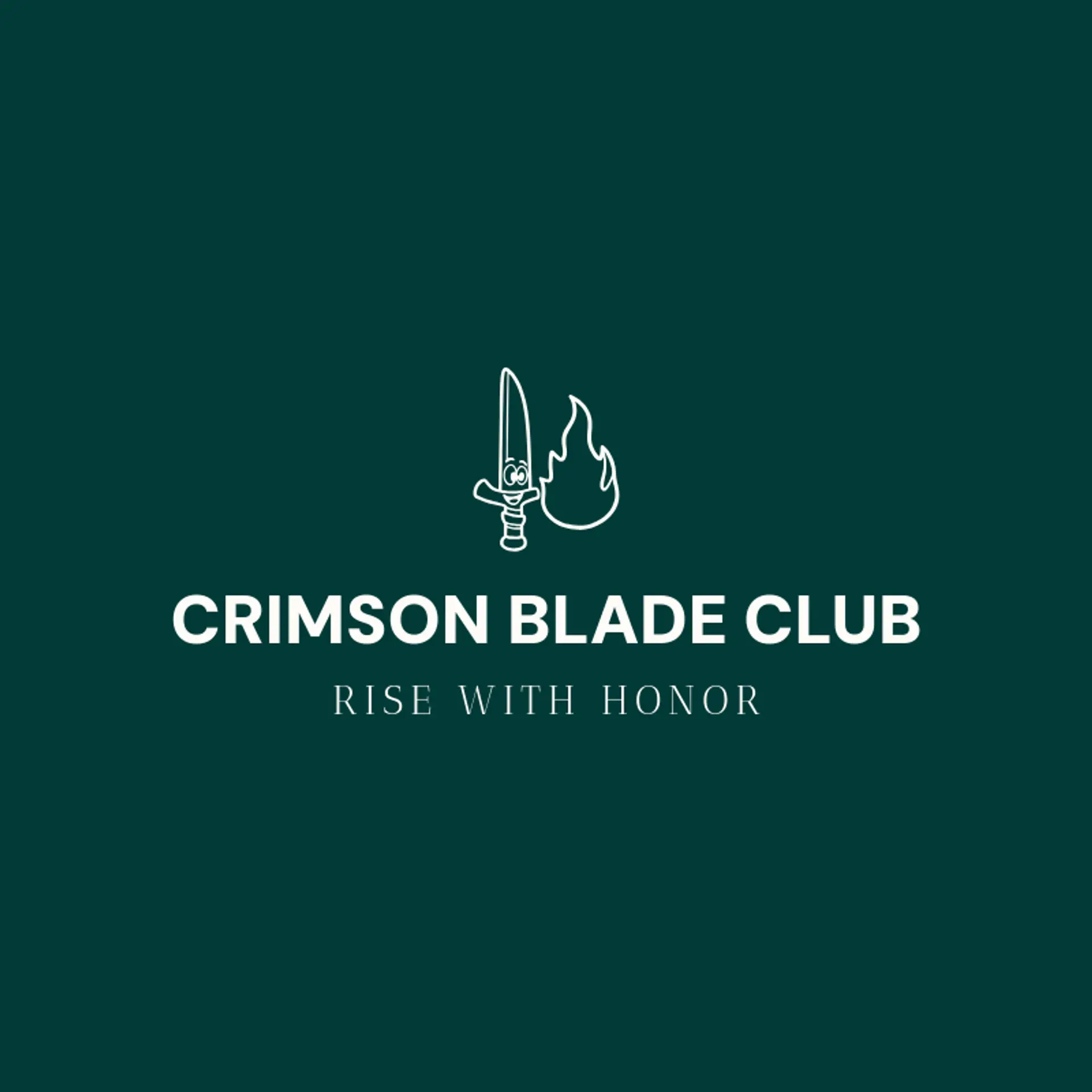 Crimson Blade Club logo for sword