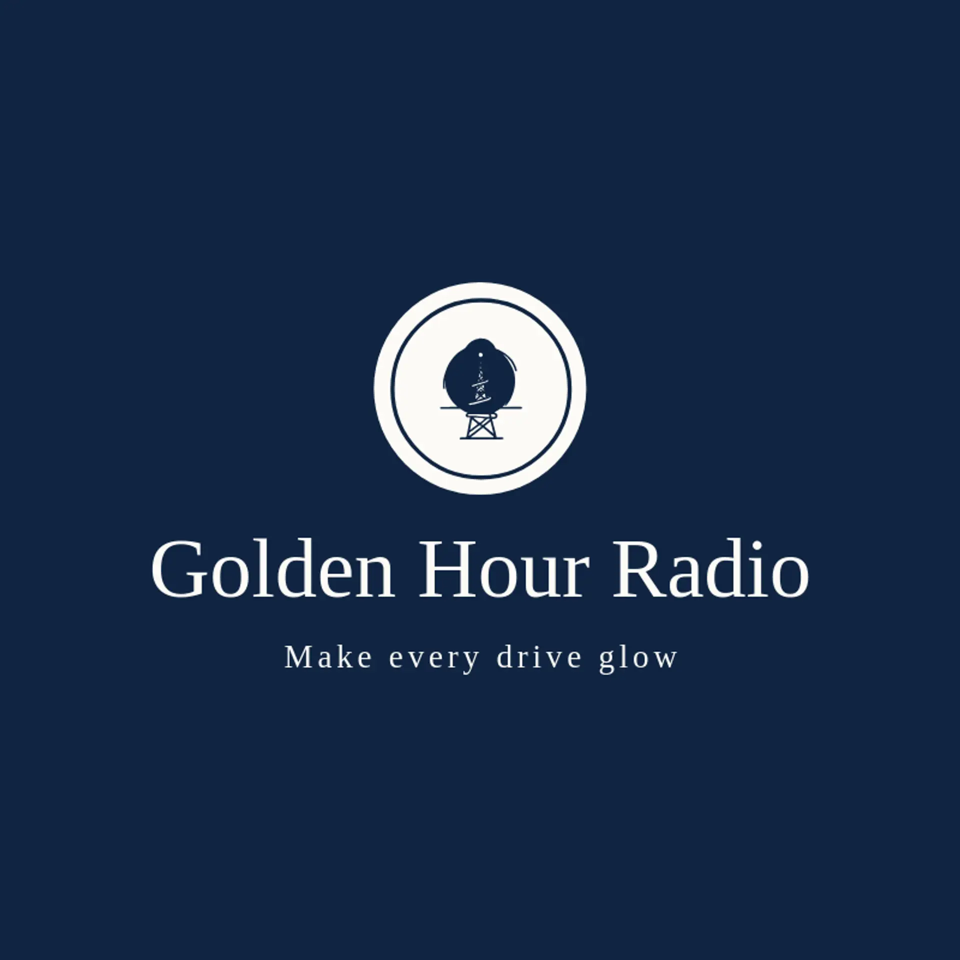 Golden Hour Radio logo for radio station