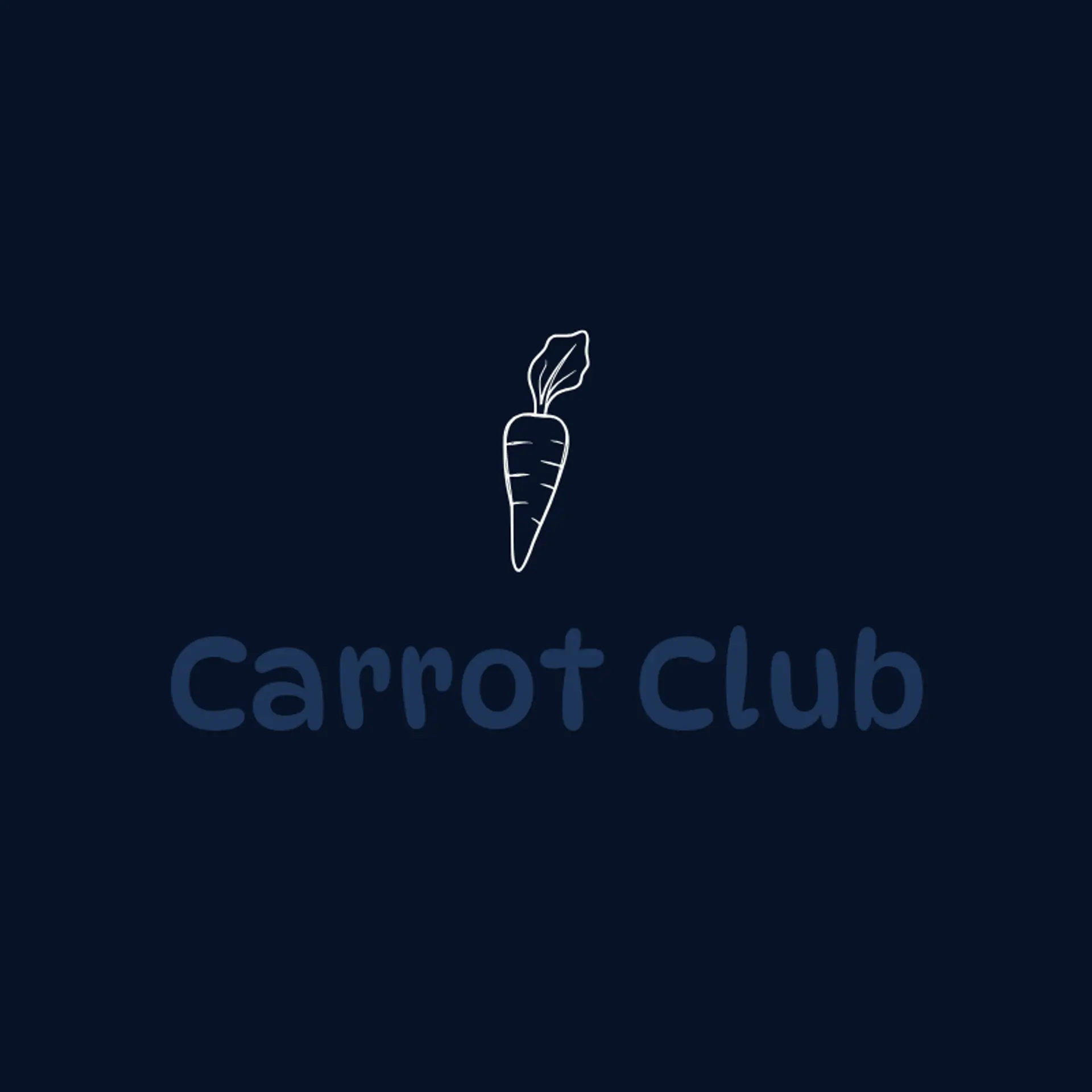 Carrot Club logo for vegan