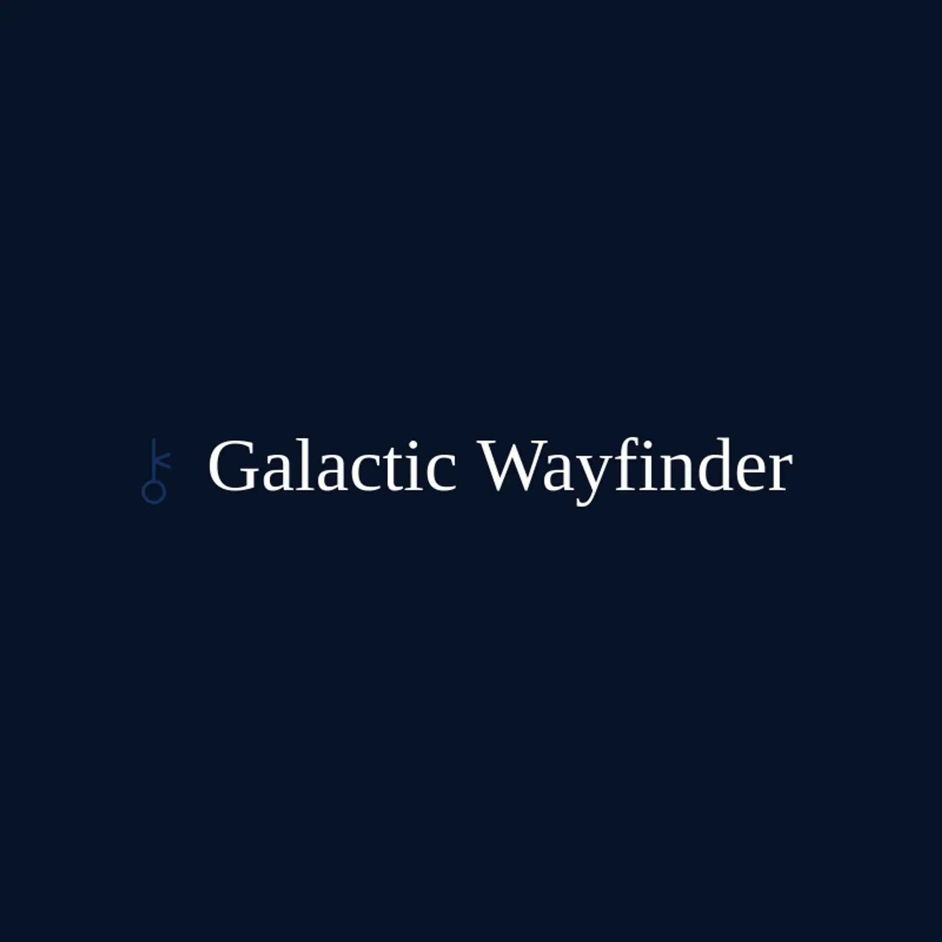 Galactic Wayfinder logo for astro