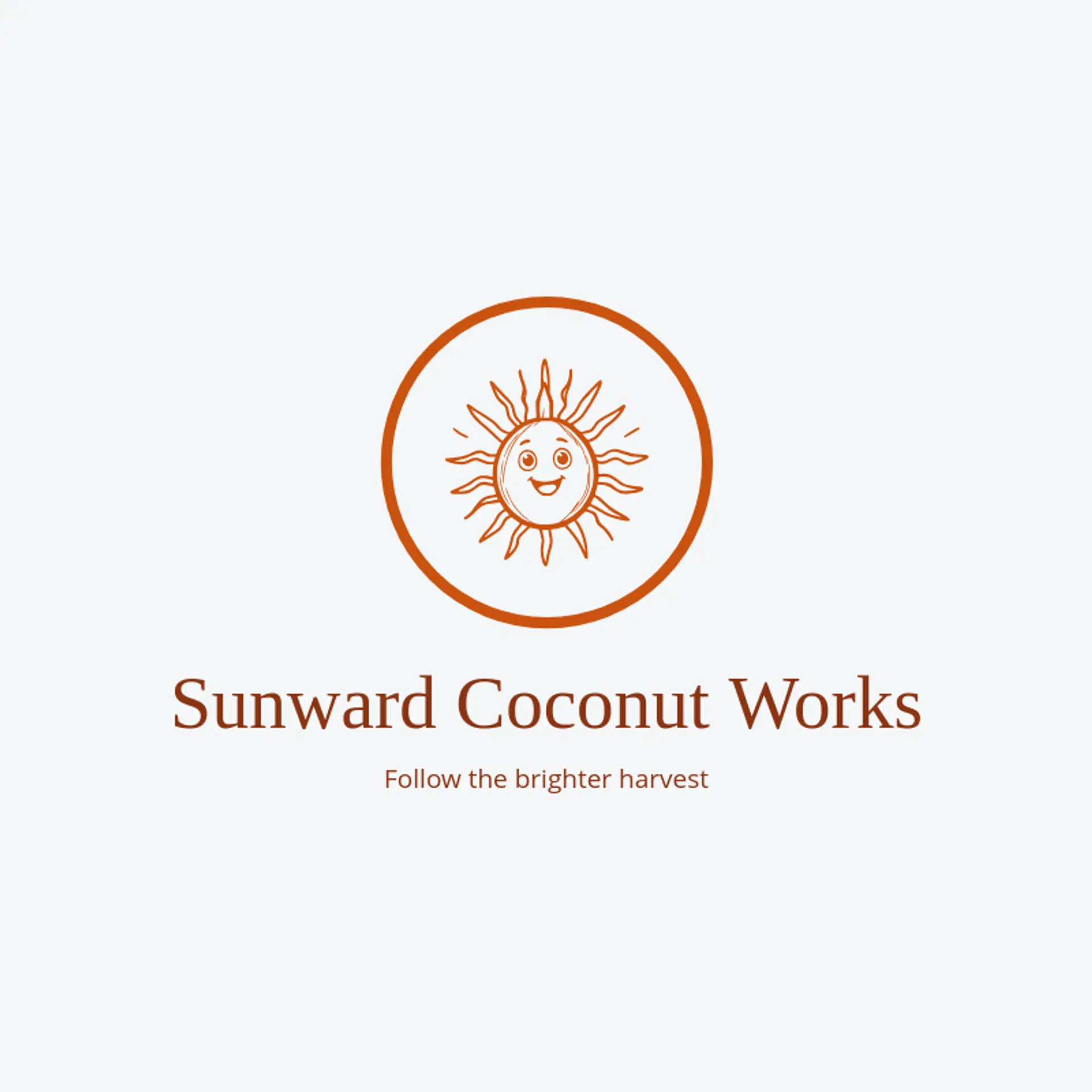 Sunward Coconut Works logo for coconut