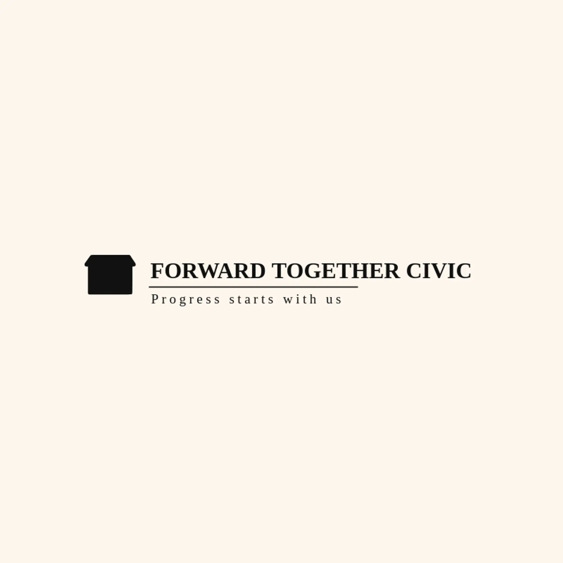 Forward Together Civic logo for democracy