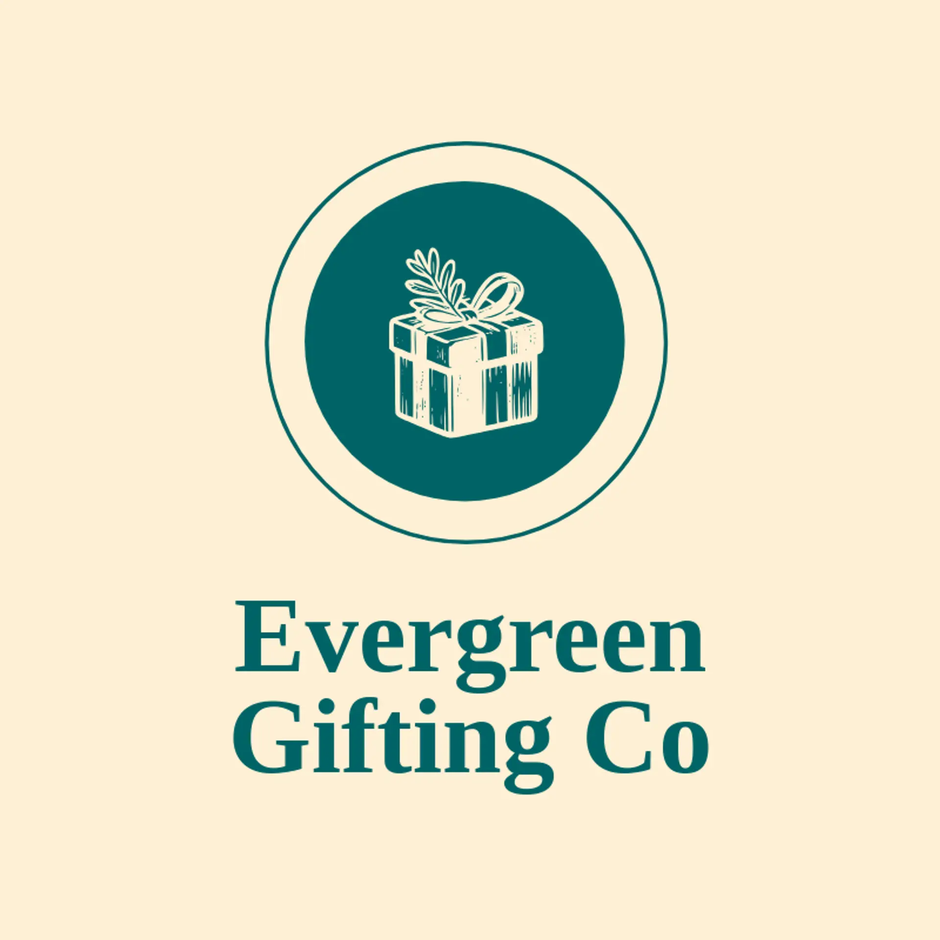 Evergreen Gifting Co logo for gift